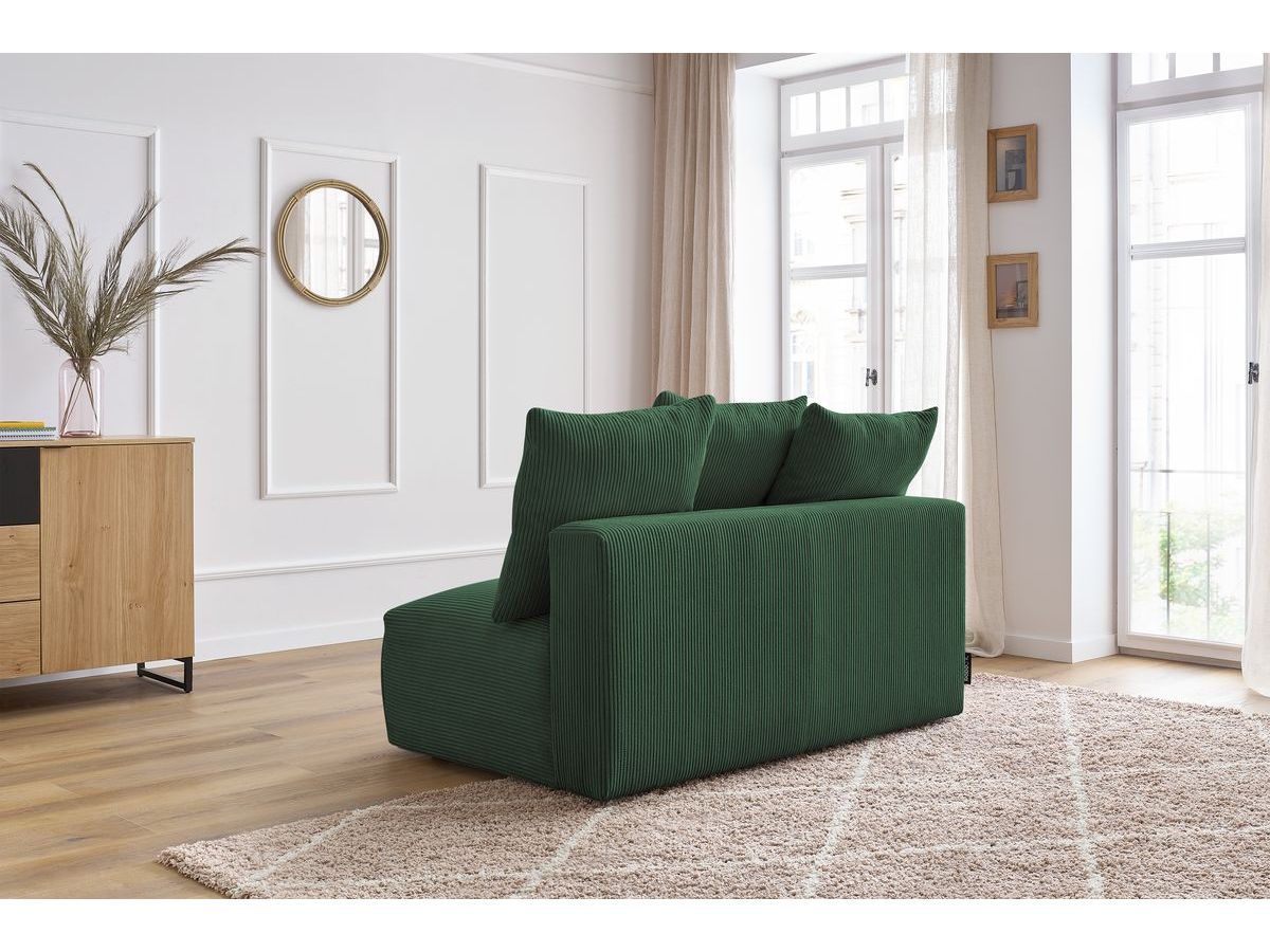 Bobochic Voltaire Sofamodul 2-Sitzer 142 × 100 cm Cordsamt Grün