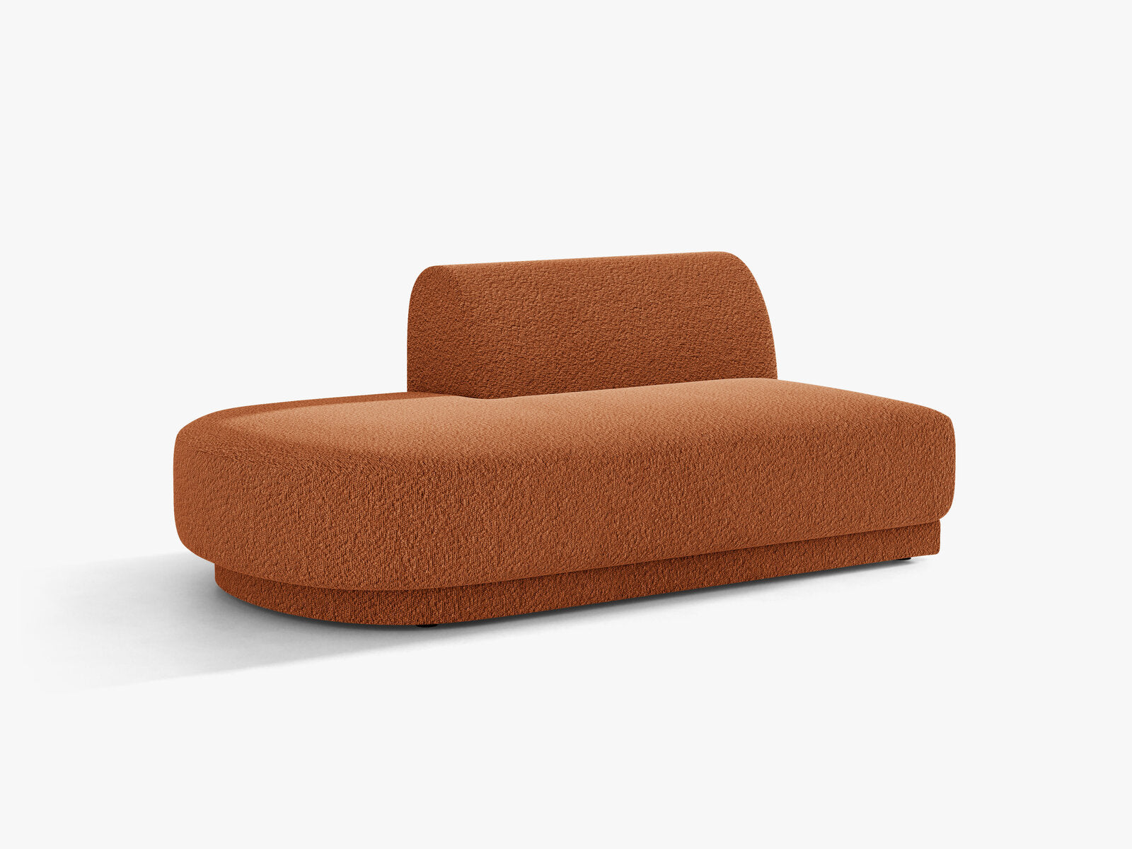 Micadoni 2-Sitzer Sitzmodul offen Miley Boucle Baloo Terrakotta Links