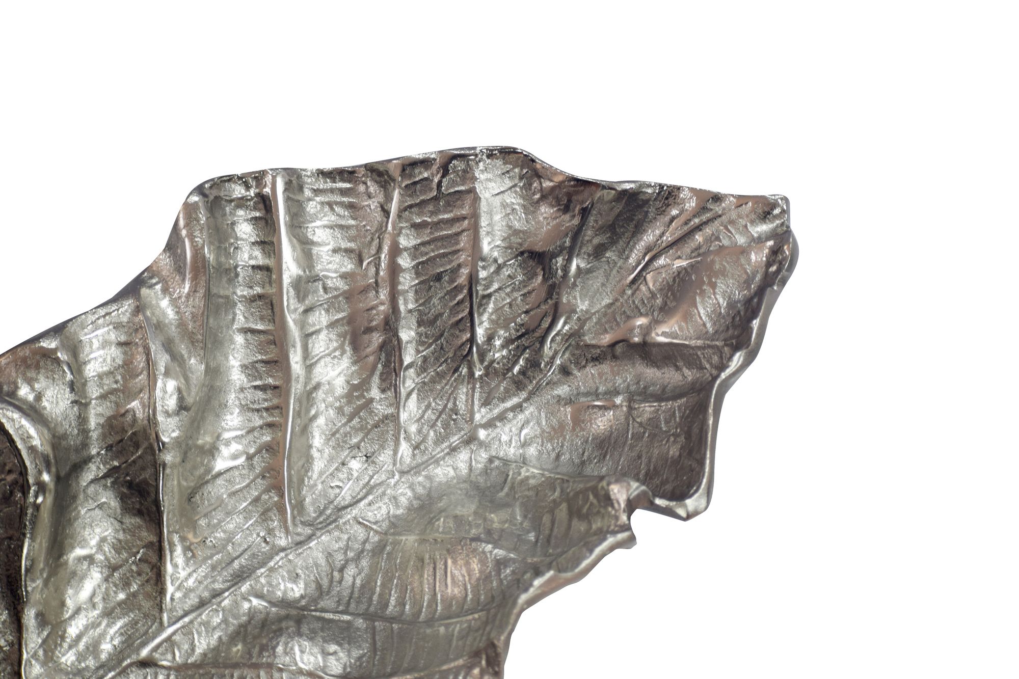 Dekoschale Rennebu Aluminium Silber 67 × 27 × 11 cm