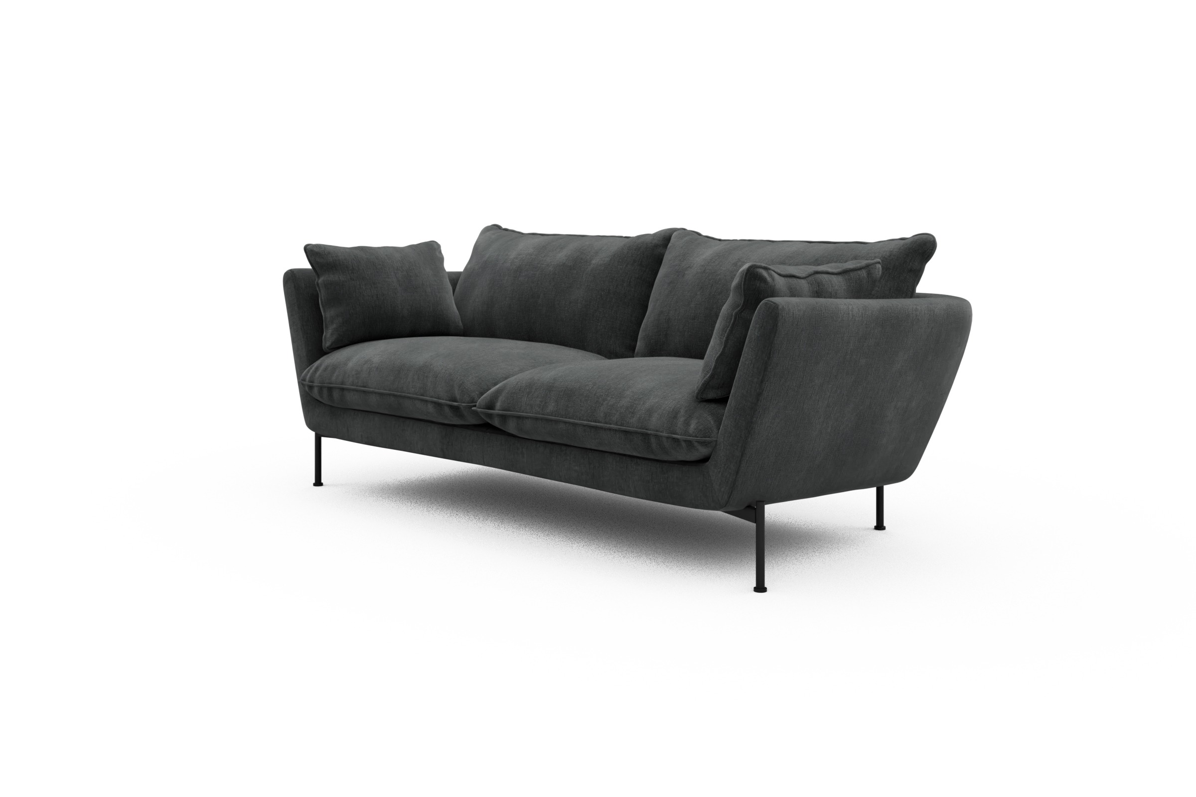 Sofa Anton PREMIUM 2-Sitzer Smooth-Deep-Warm-Grey