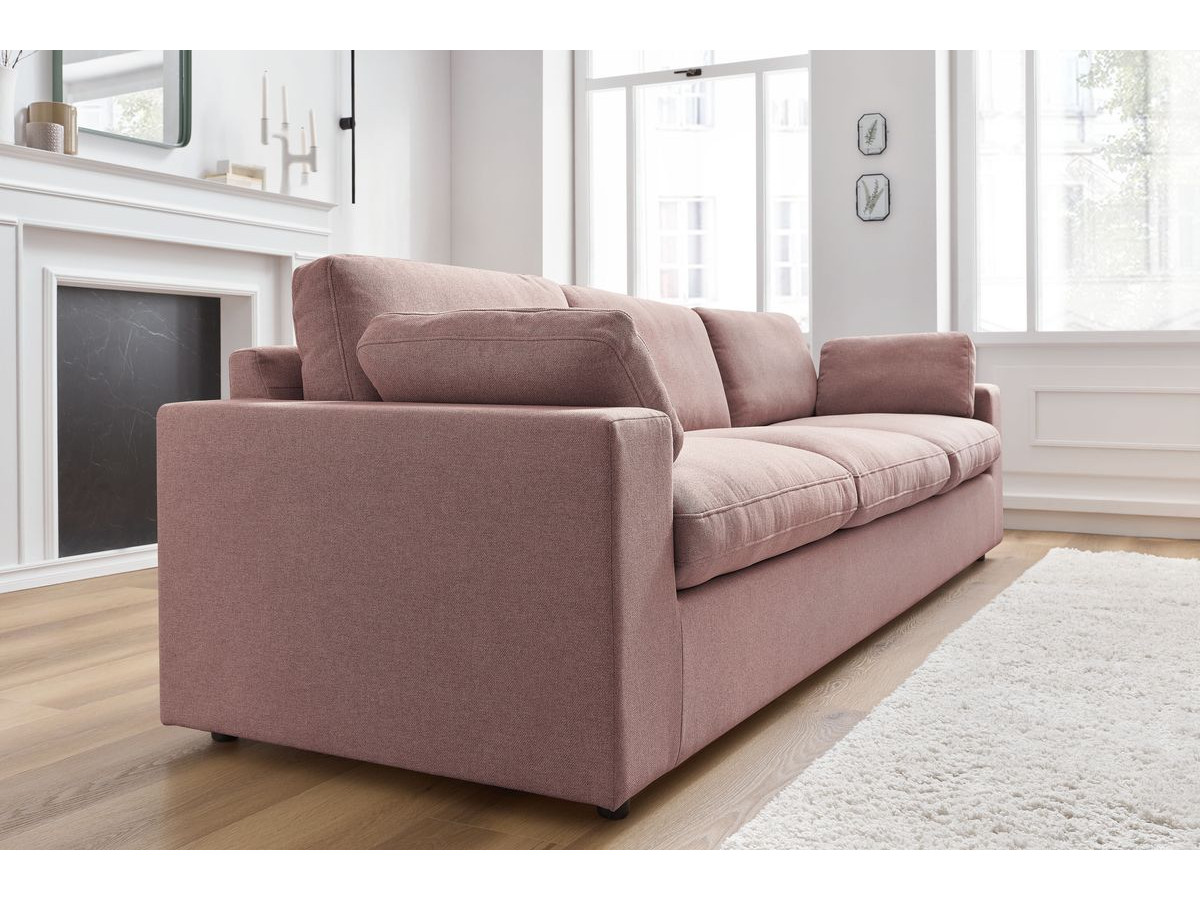 Bobochic Belair Sofa 4-Sitzer Stoff Rosa