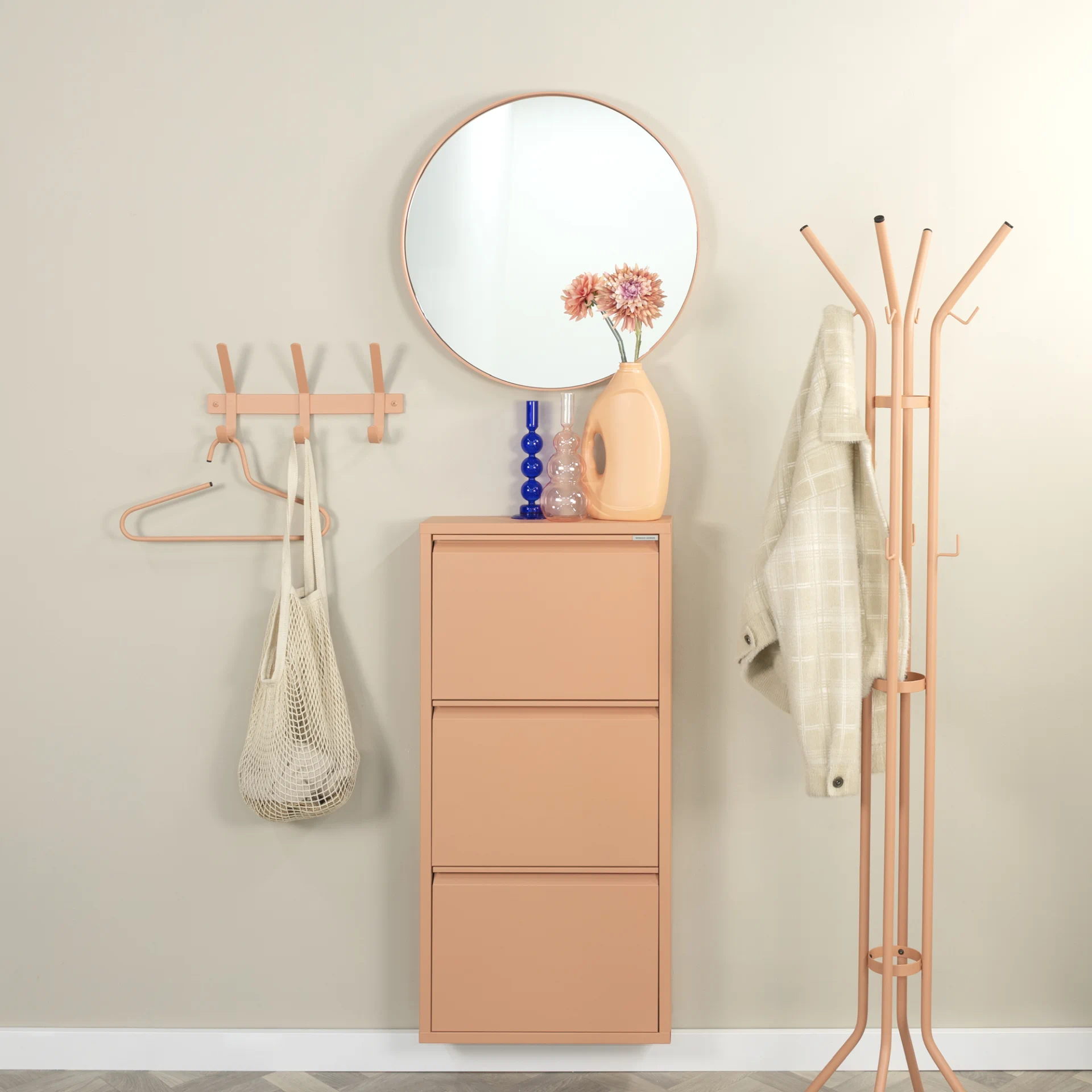 Spinder Design Dexter 3 Wandgarderobe Clay Terra