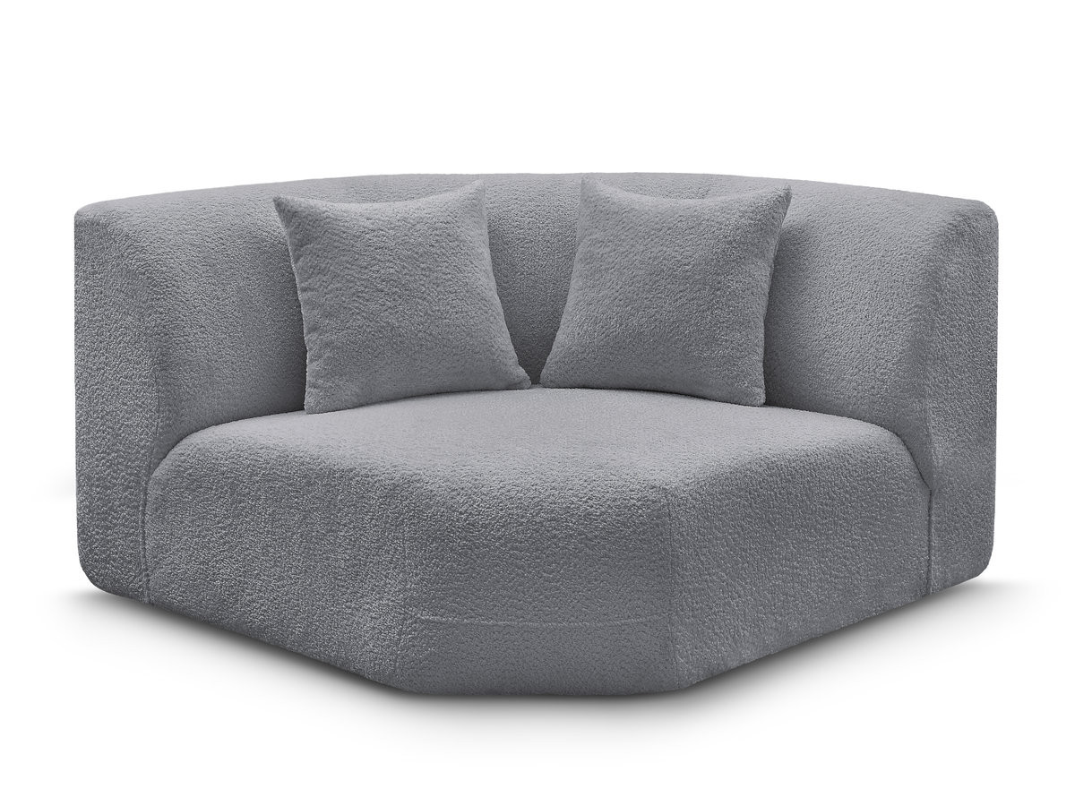 Bobochic Anda Sofa 2-Sitzer Chenille Grau