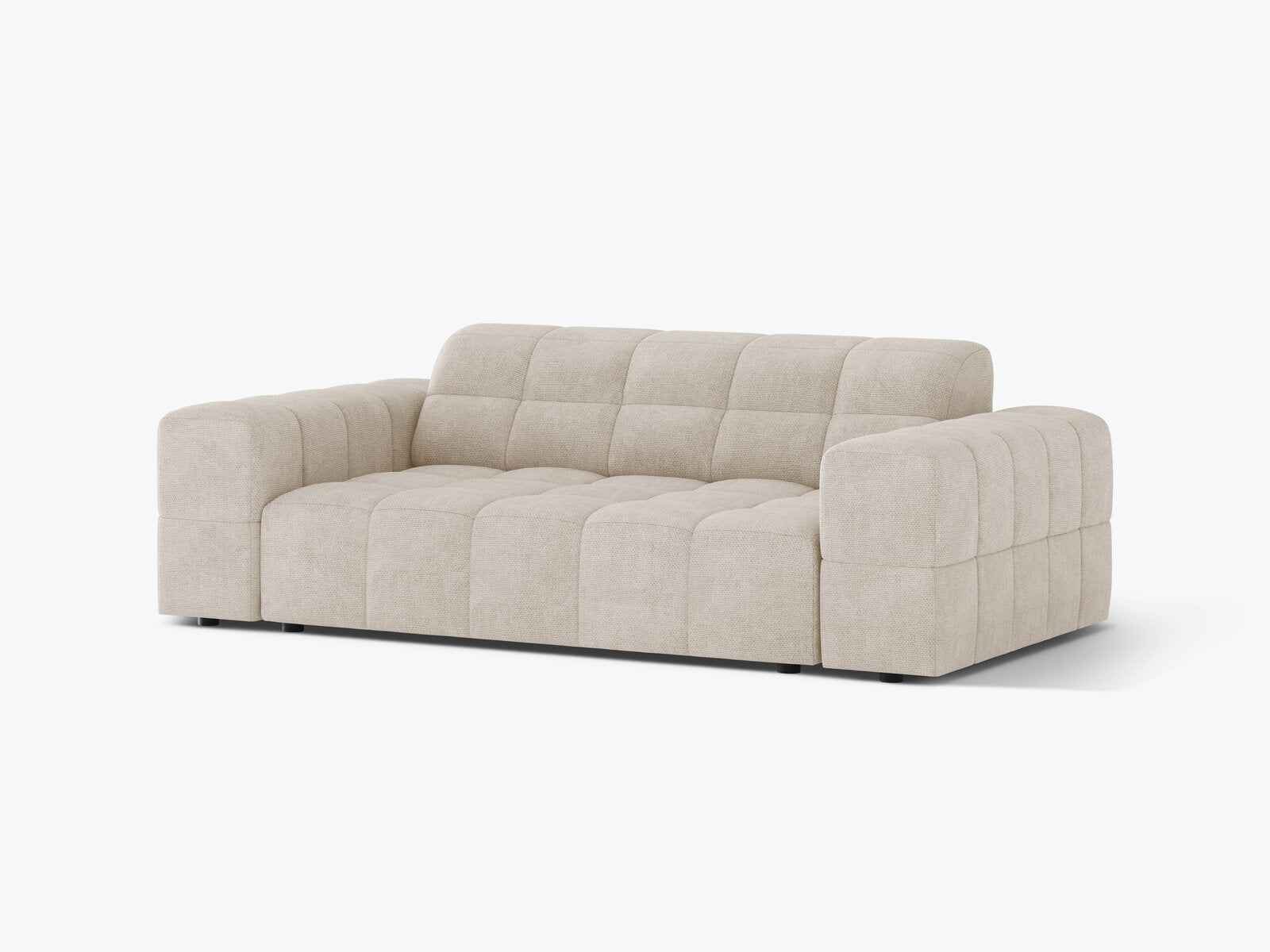 Micadoni Jennifer Sofa 2-Sitzer Chenille Eden Helles Beige