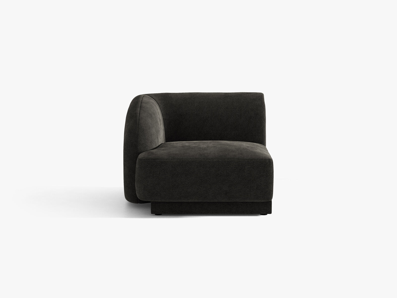 Micadoni Eckmodul Miley 1-Sitzer Links Chenille Eden Anthrazit