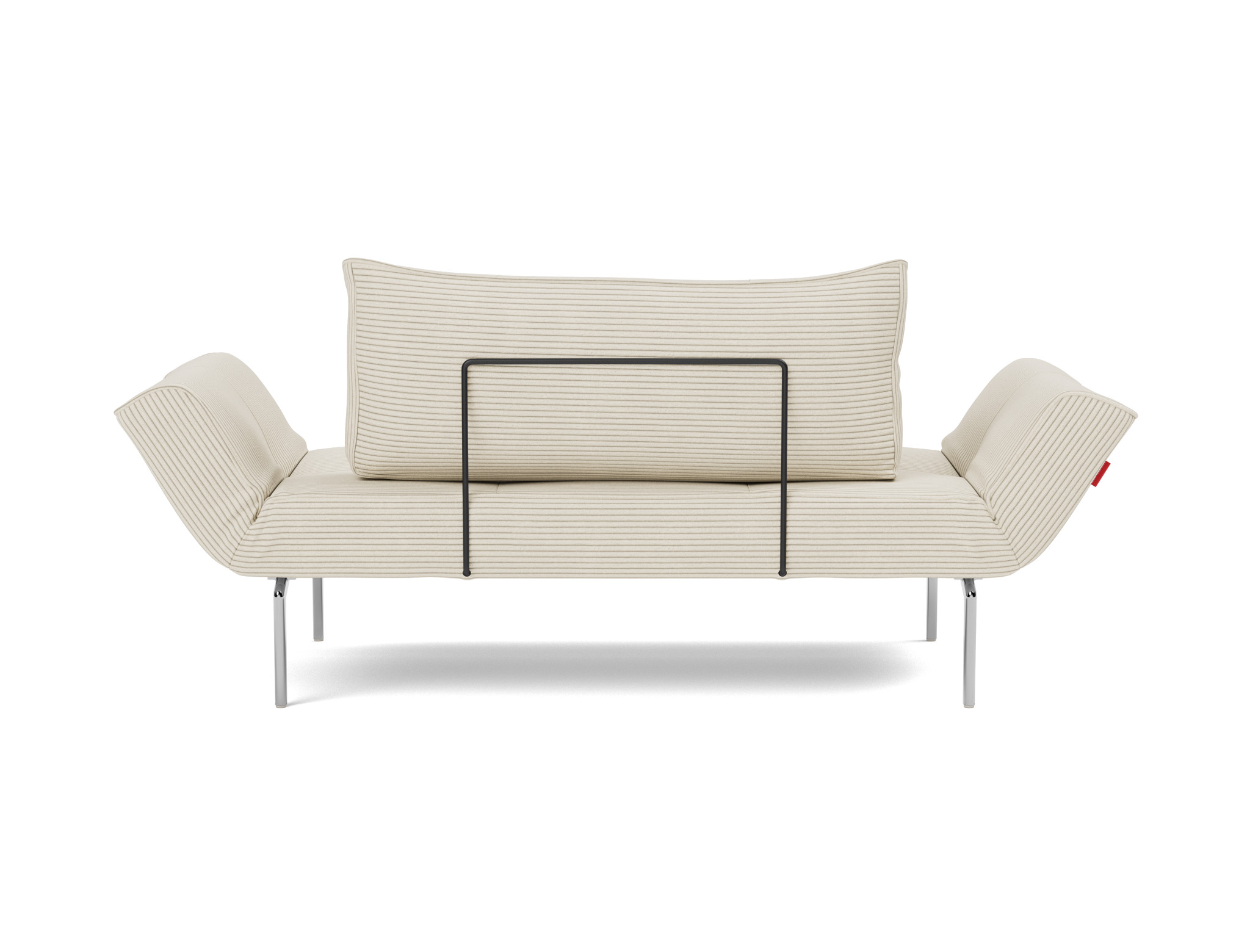 Tagesbett Zeal Kord Corduroy 594-Ivory Beine Straw Aluminium