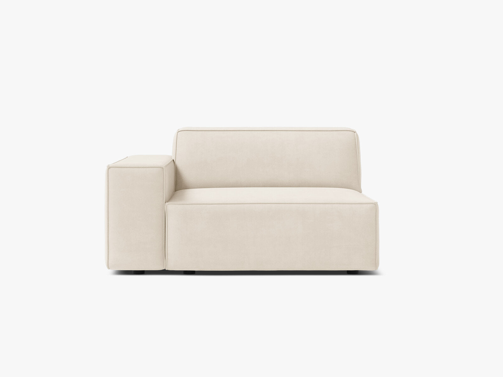 Micadoni Jodie Sofamodul Links Samt Bluvel Helles Beige