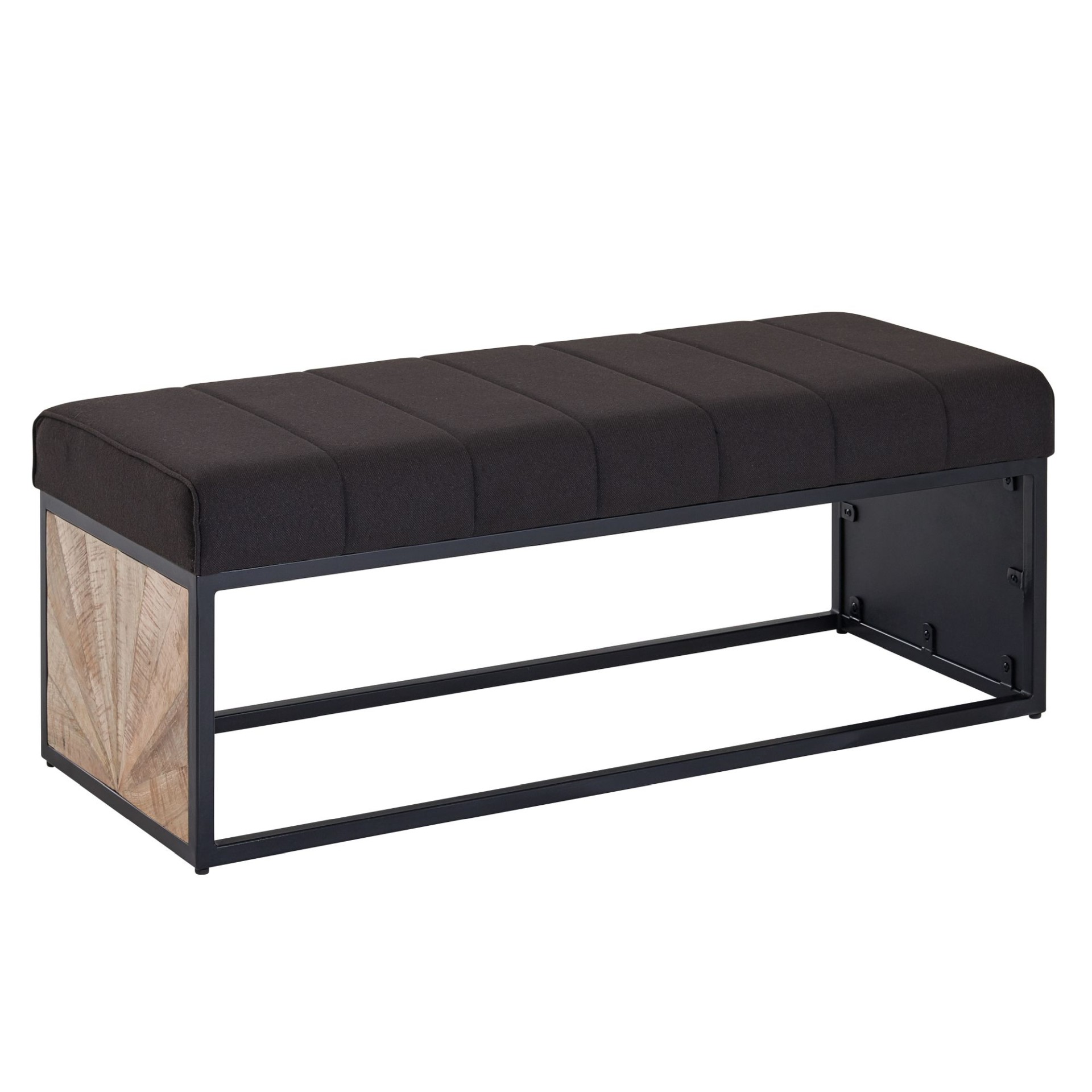 Polsterbank Holmavik Stoff Schwarz 105 × 40 × 40 cm