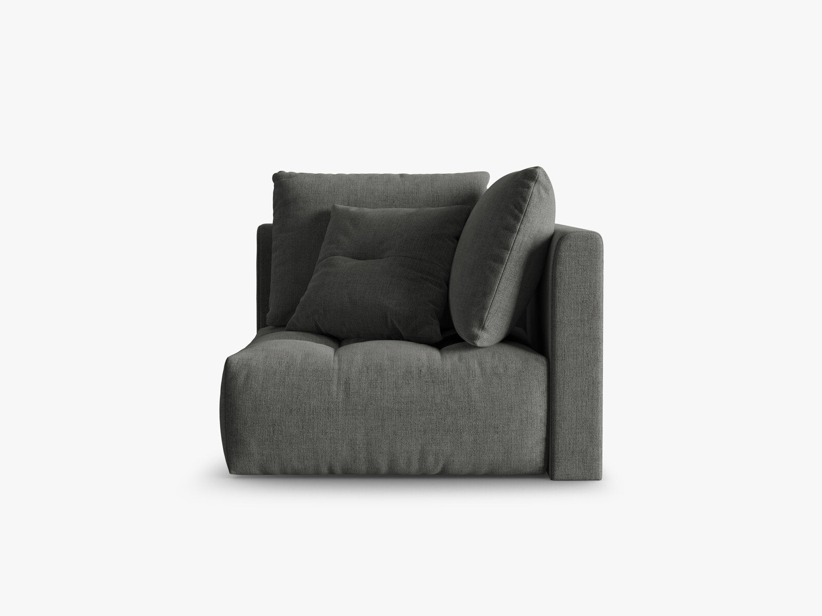 Micadoni Symmetrisches Eckmodul Bloom Strukturierter Stoff Wind Dunkelgrau