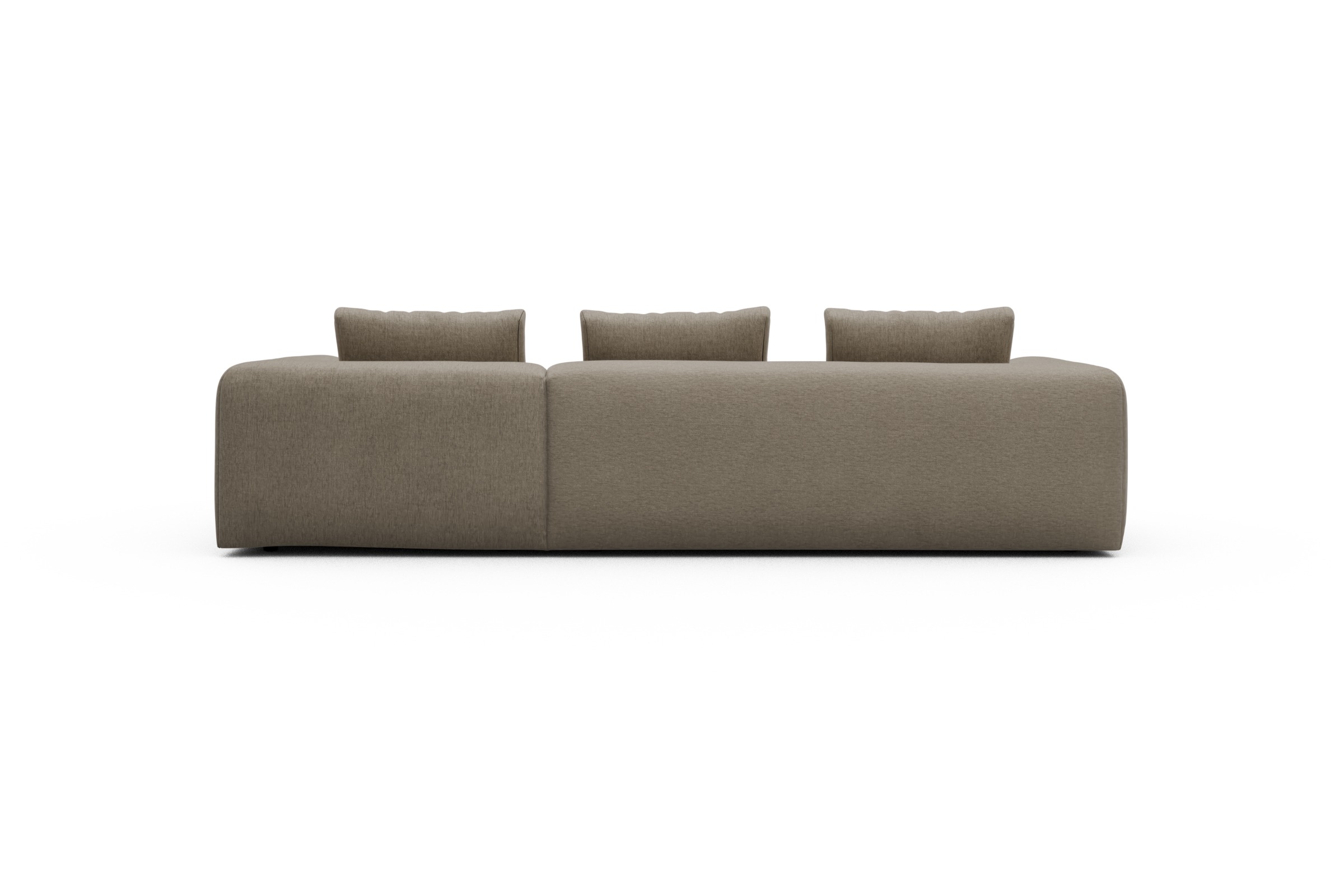 Ecksofa Fred Chaiselongue rechts mit 2,5-Sitzer Smooth-Belge
