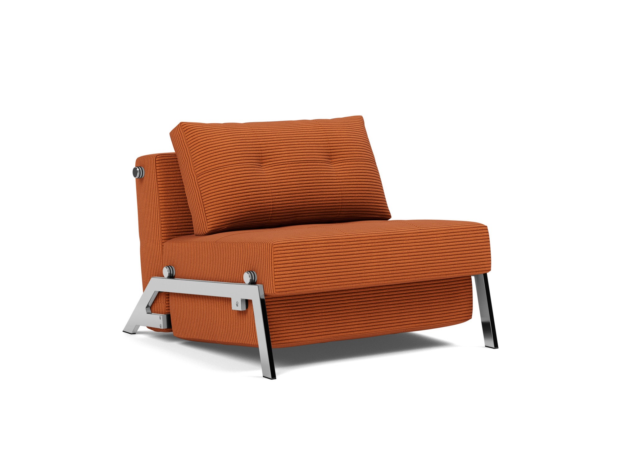 Schlafsessel Cubed 90 Kord Corduroy 595-Burnt-Orange Beine Chrom