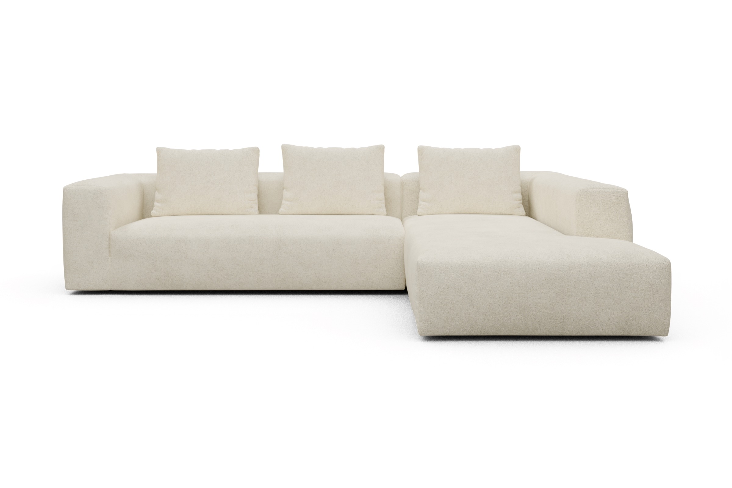 Skandi Home Ecksofa Fred Relax-Ecke rechts mit 2,5-Sitzer Boucle-Off-White moebelfaktor