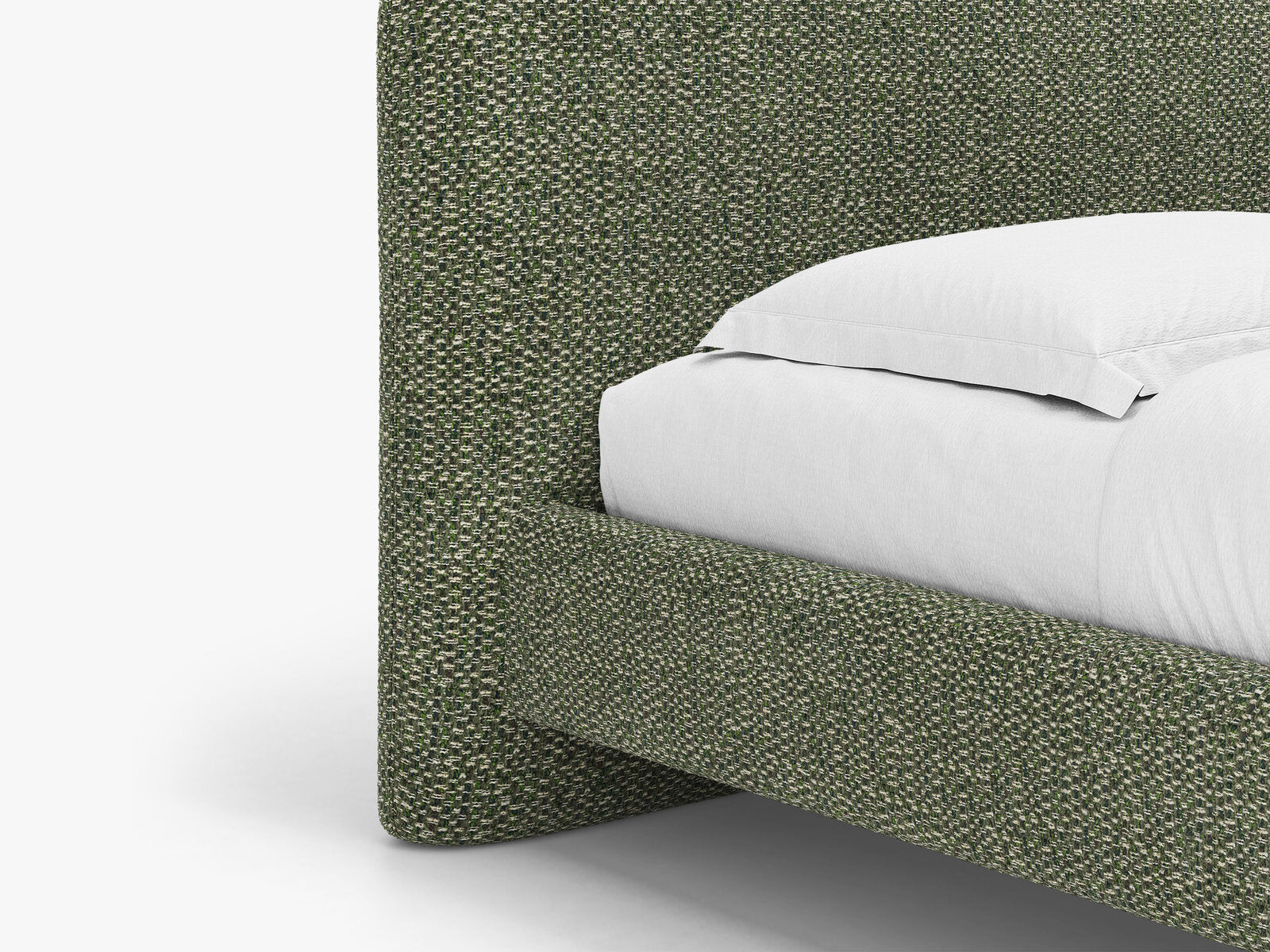 Micadoni Vera Bett mit Kopfteil Chenille Silencio Grün 140x200