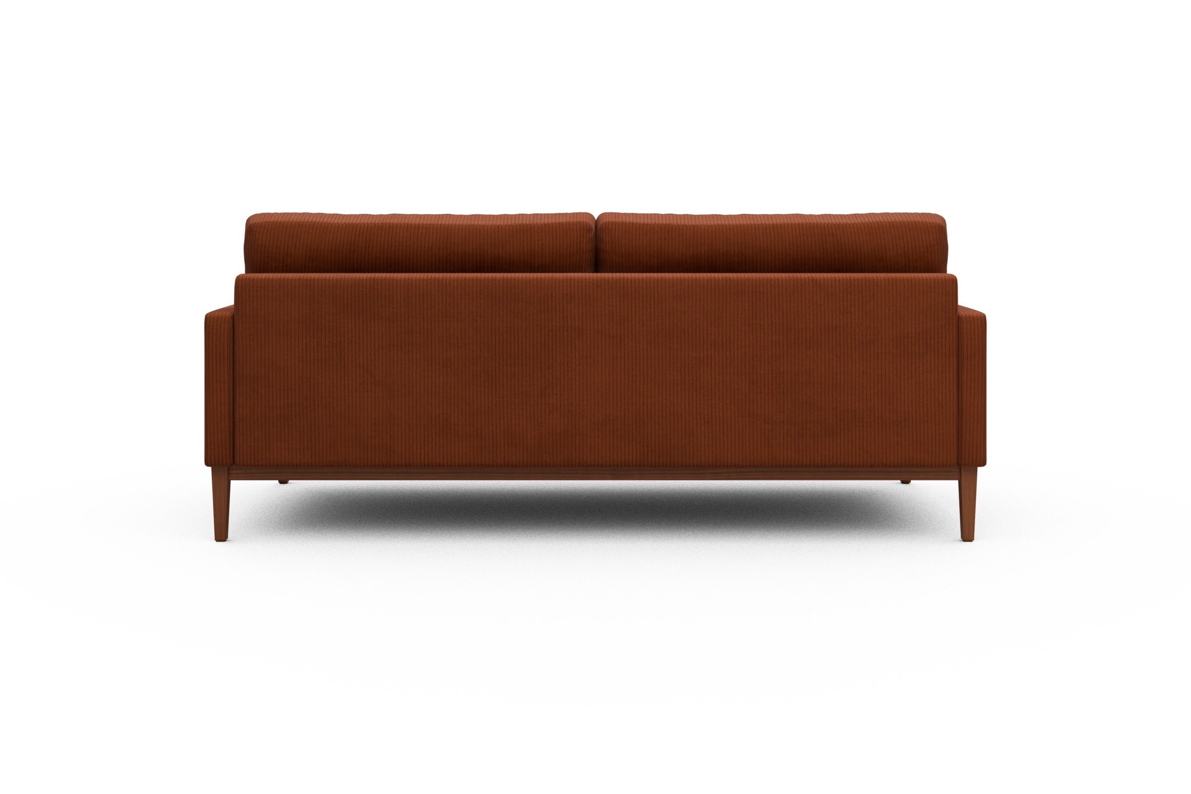 Sofa Bodo 3-Sitzer Corduroy-Burnt-Orange