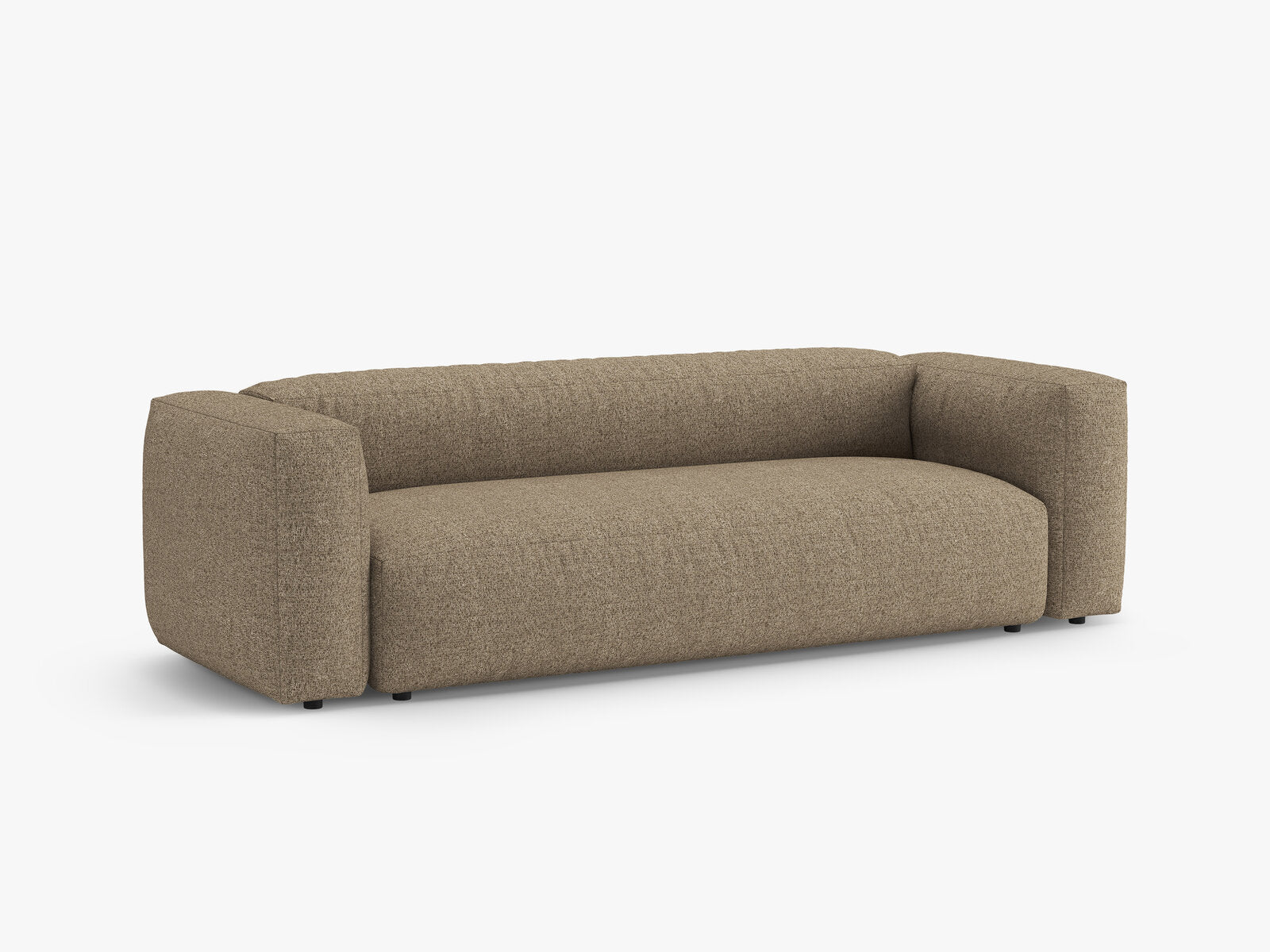 Micadoni Martina Schlafsofa 3-Sitzer Boucle Monet Cappuccino