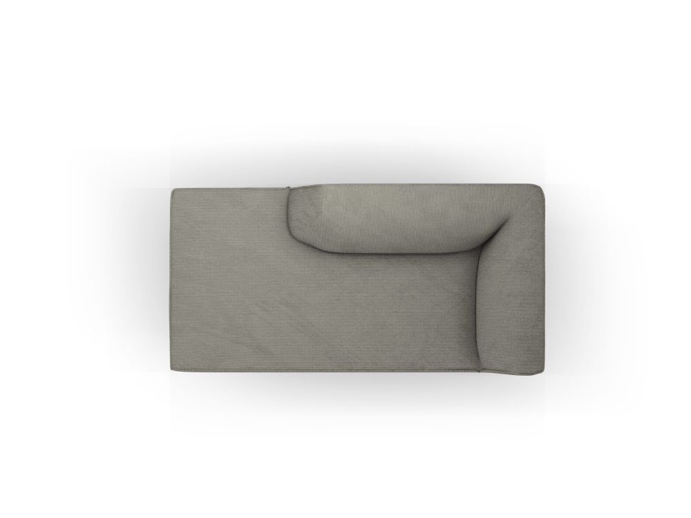 Cosmopolitan Design Chaiselongue Siena Kord Scala Hellgrau Links