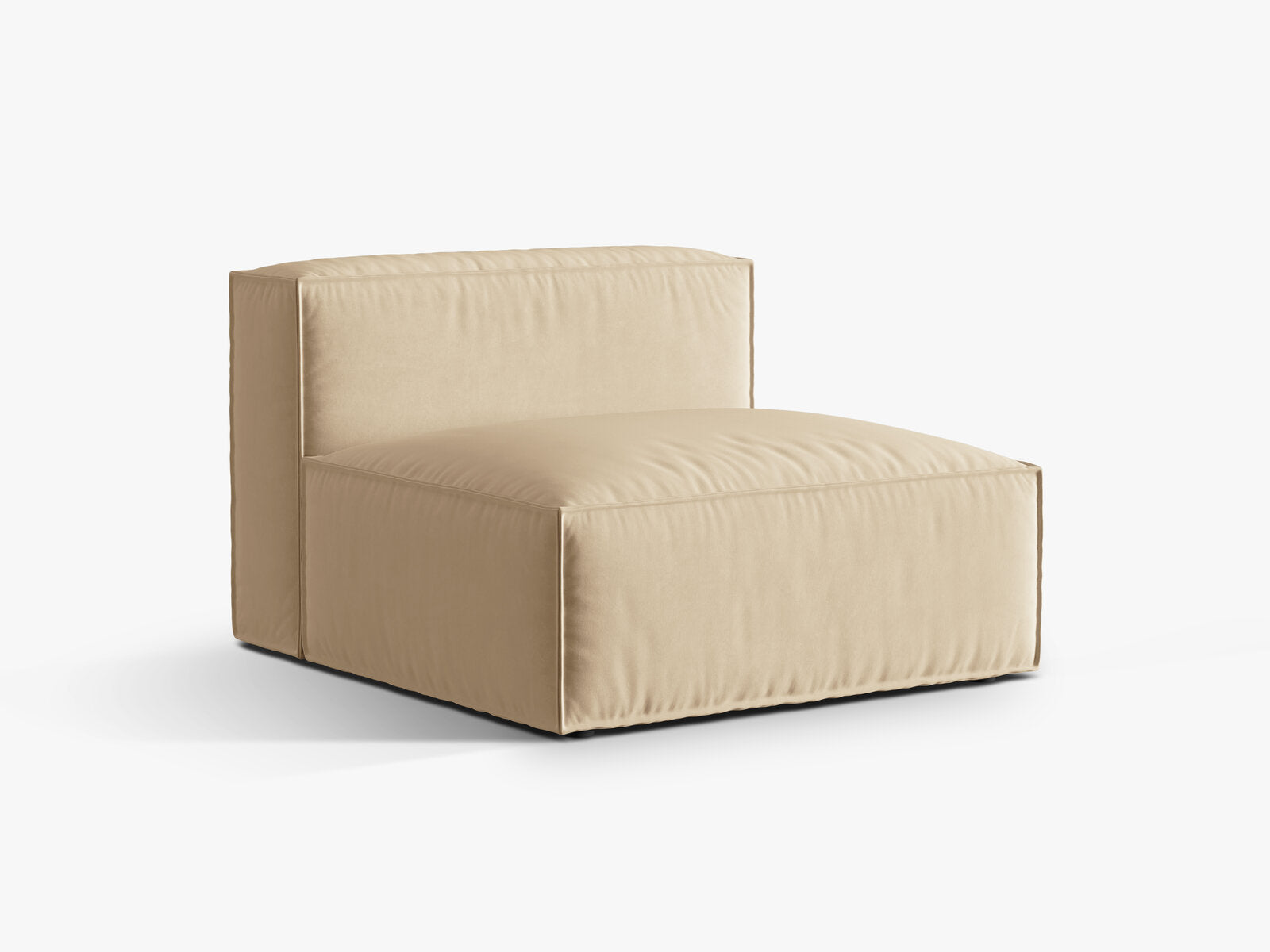 Micadoni Modul Nuria 1-Sitzer Samt Nude