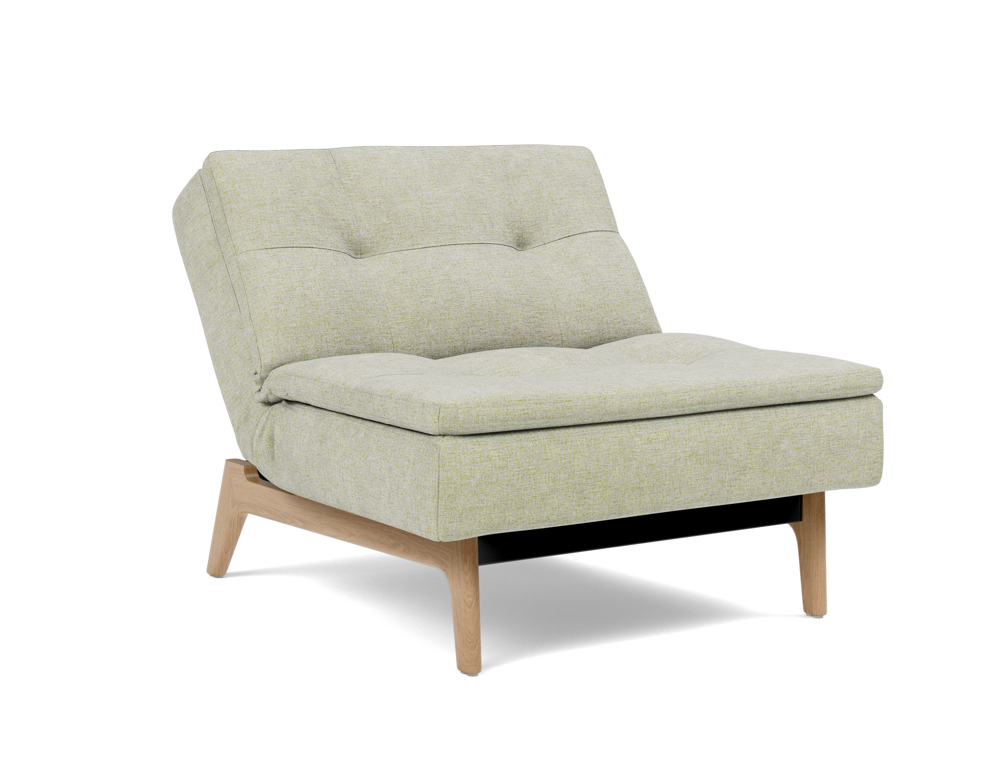 Sessel Dublexo Flachgewebe Avella 280-Sand Beine Eiche