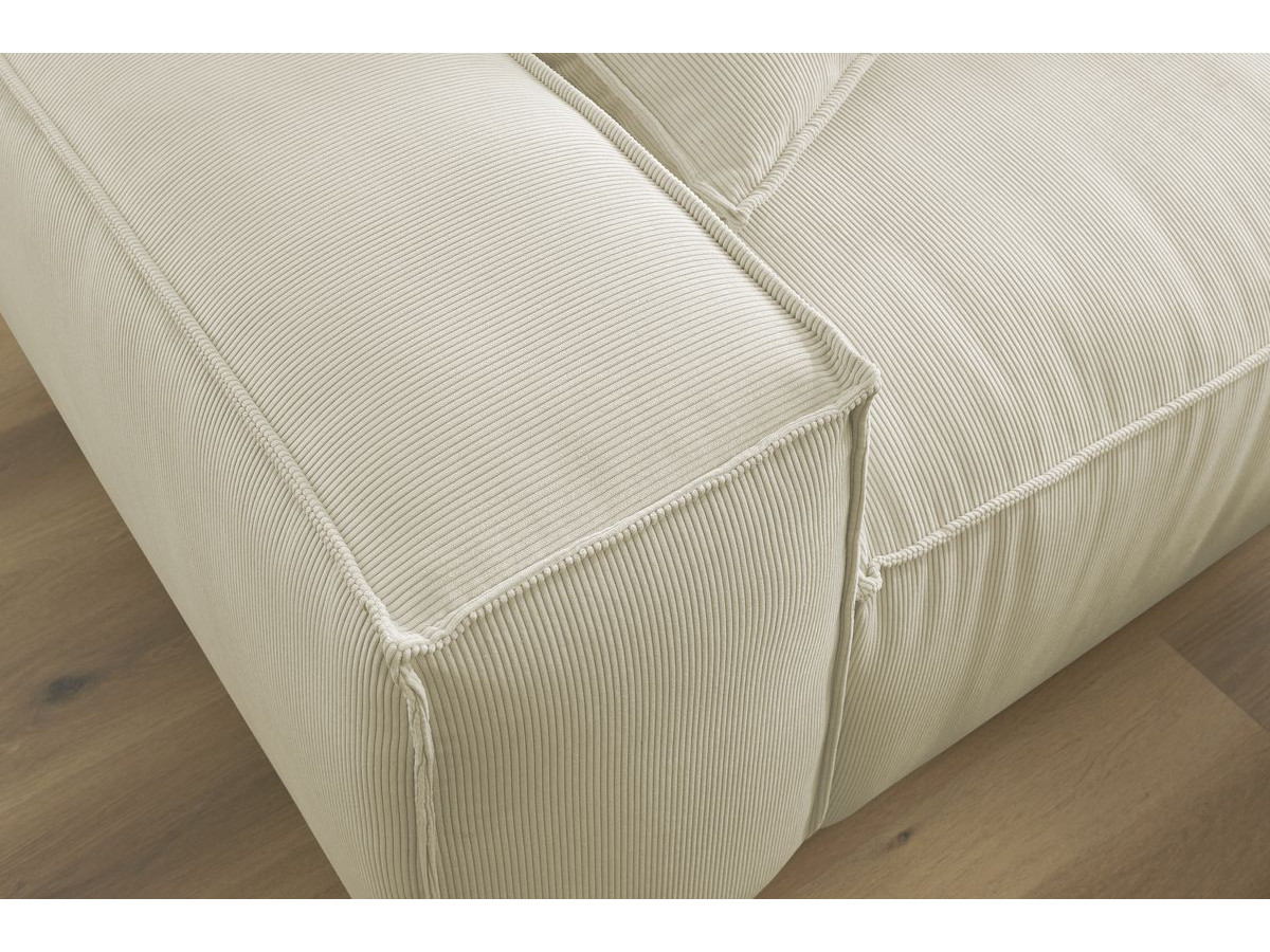Bobochic Boheme Sofa 3-Sitzer Cordsamt Beige
