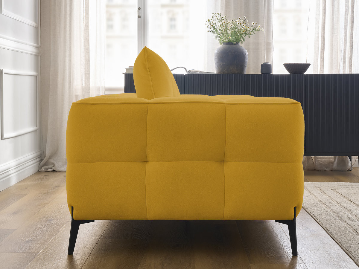 Bobochic Anis Sofa 3-Sitzer Strukturstoff Gelb