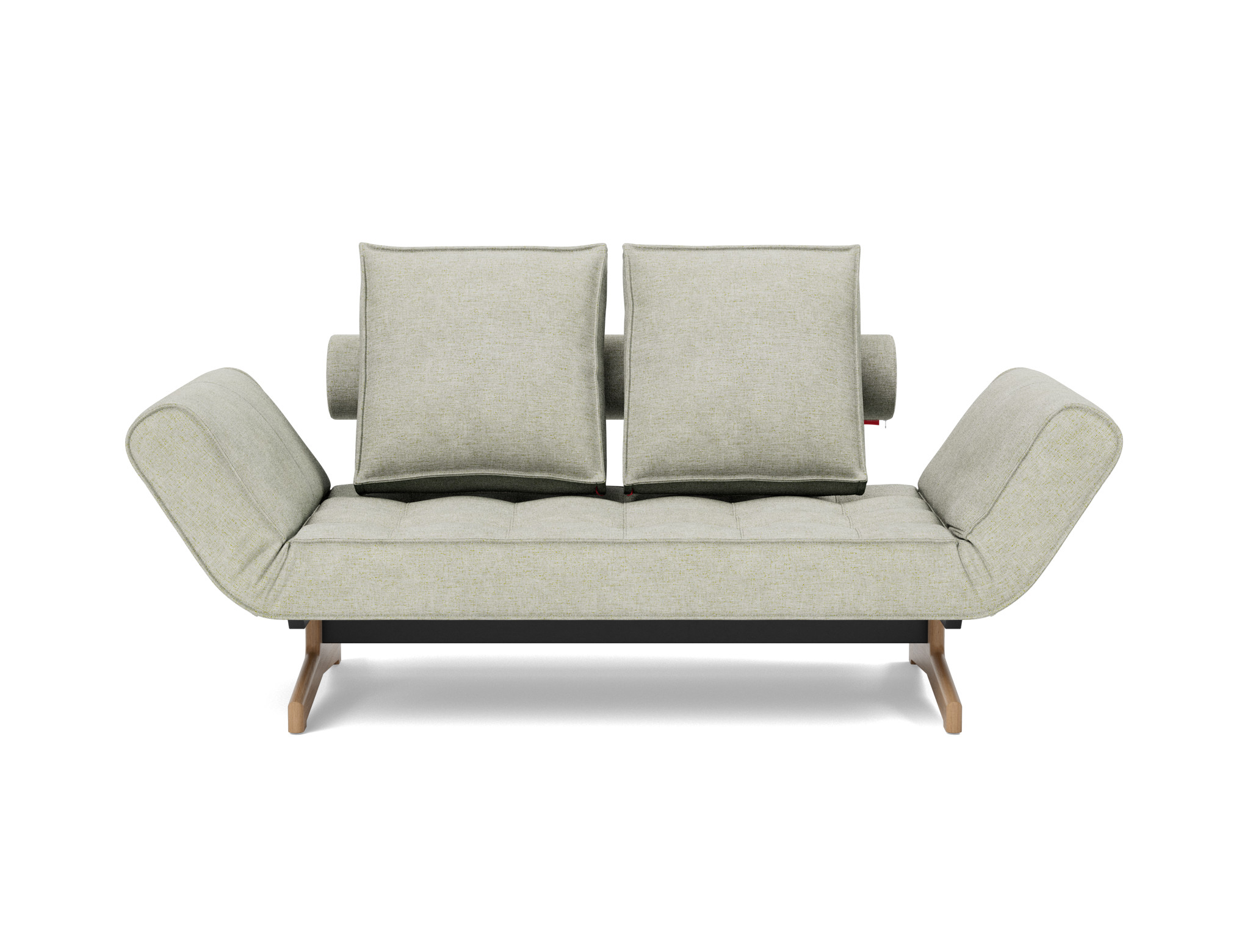 Tagesbett Ghia Flachgewebe Avella 280-Sand Beine Eiche