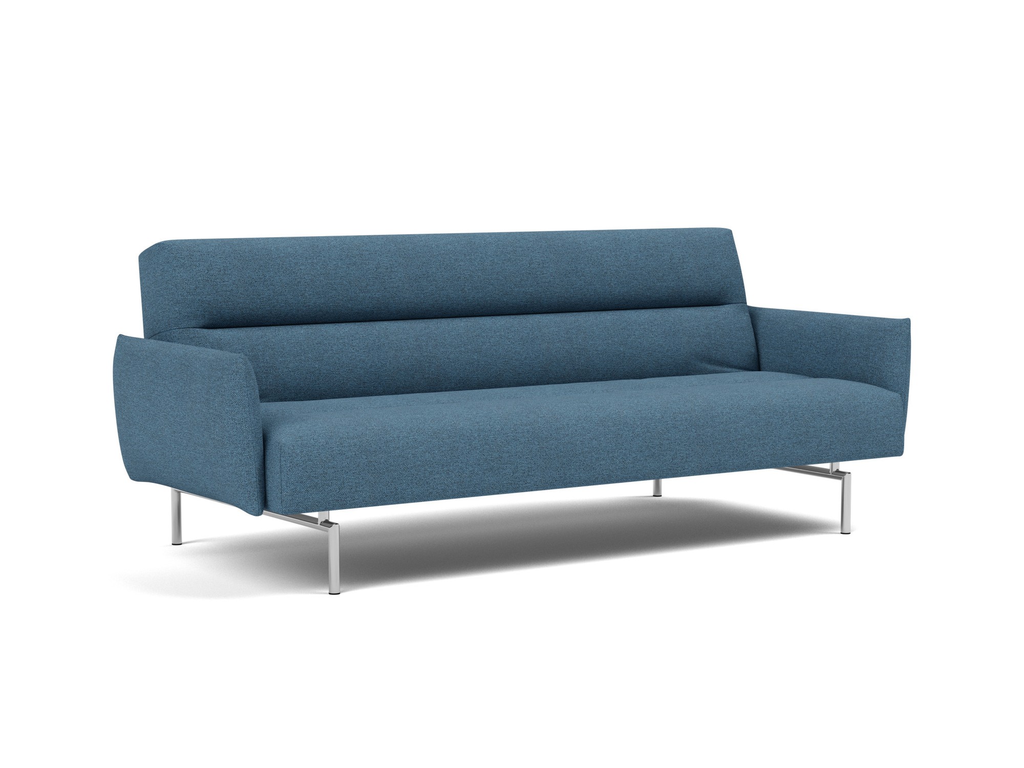 Schlafsofa Jillis mit Armlehnen Strukturierter Stoff Weda 302-Weda-Blue
