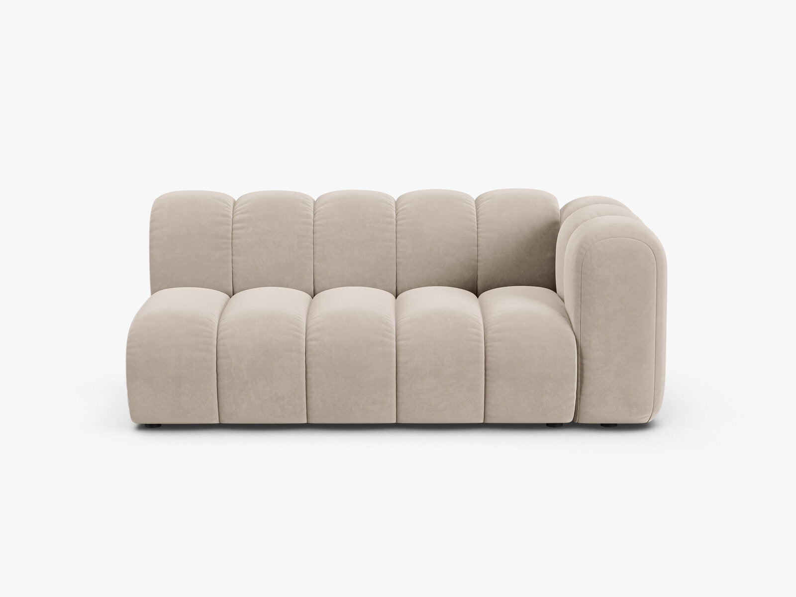 Micadoni Modul Lupine 3-Sitzer Samt Salvador Beige Rechts