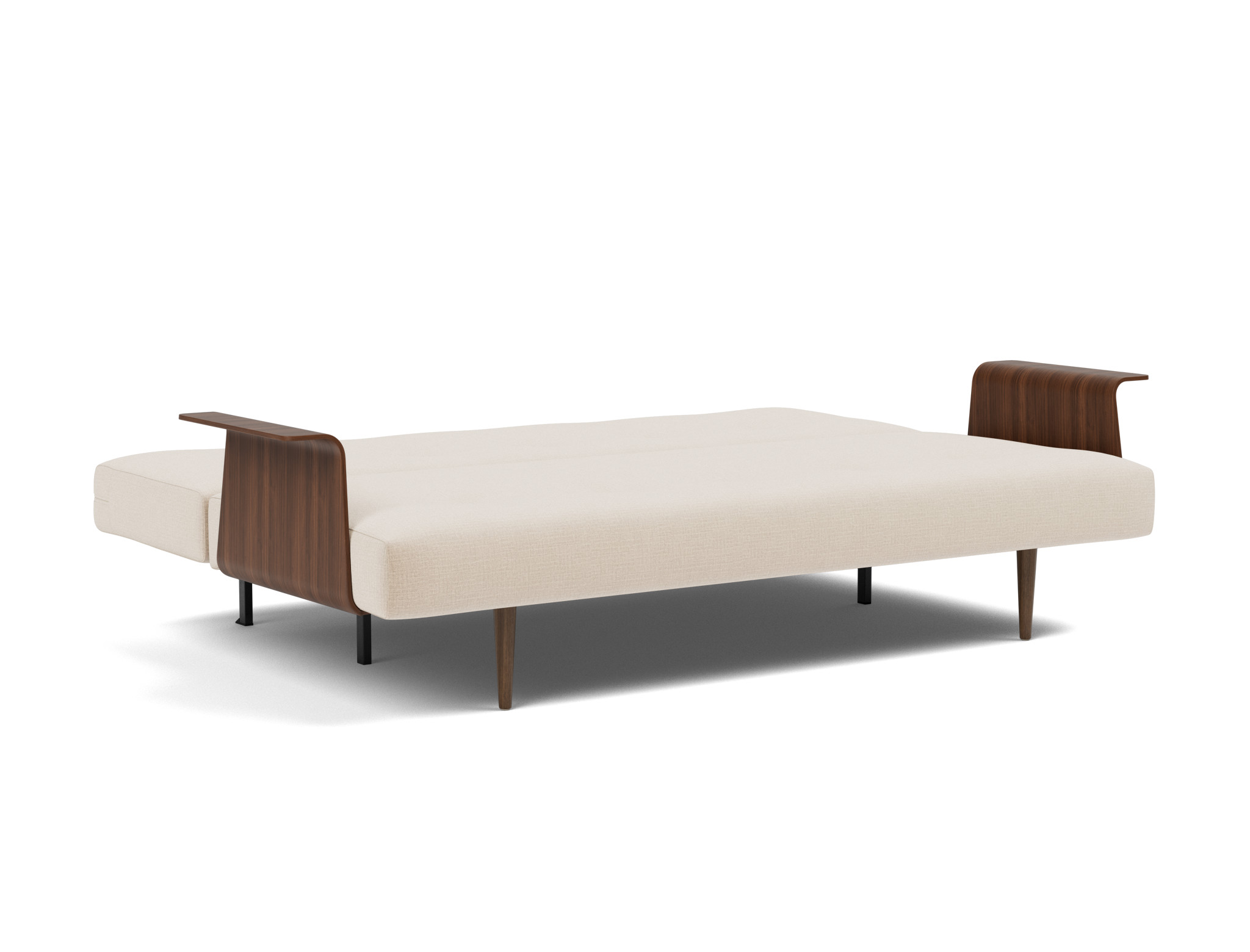 Schlafsofa Recast mit Armlehnen Chenille Esina 410-Almond-Beige