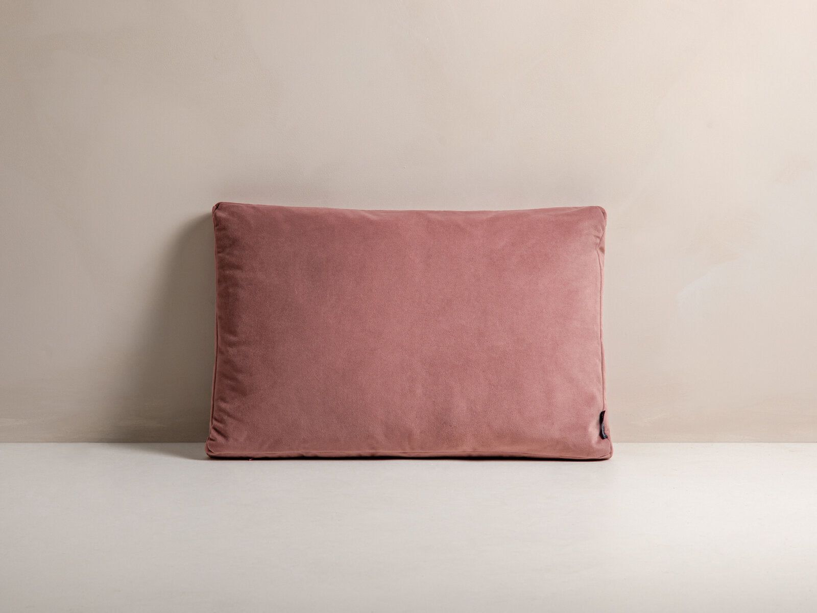 Micadoni Kissen Stripy Samt Rosa