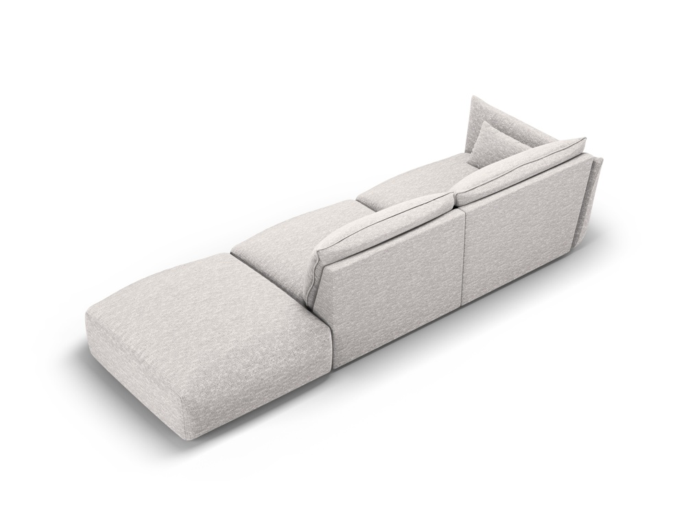 Cosmopolitan Design Sofa Matera 4-Sitzer offen Chenille Eden Silber Rechts