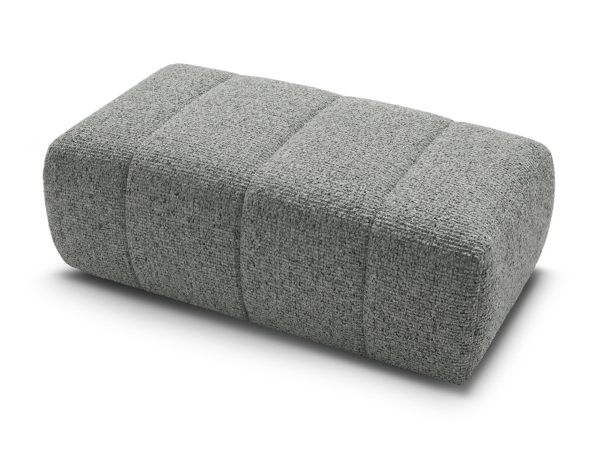 Bobochic Nesty Pouf Melange-Stoff Dunkelgrau