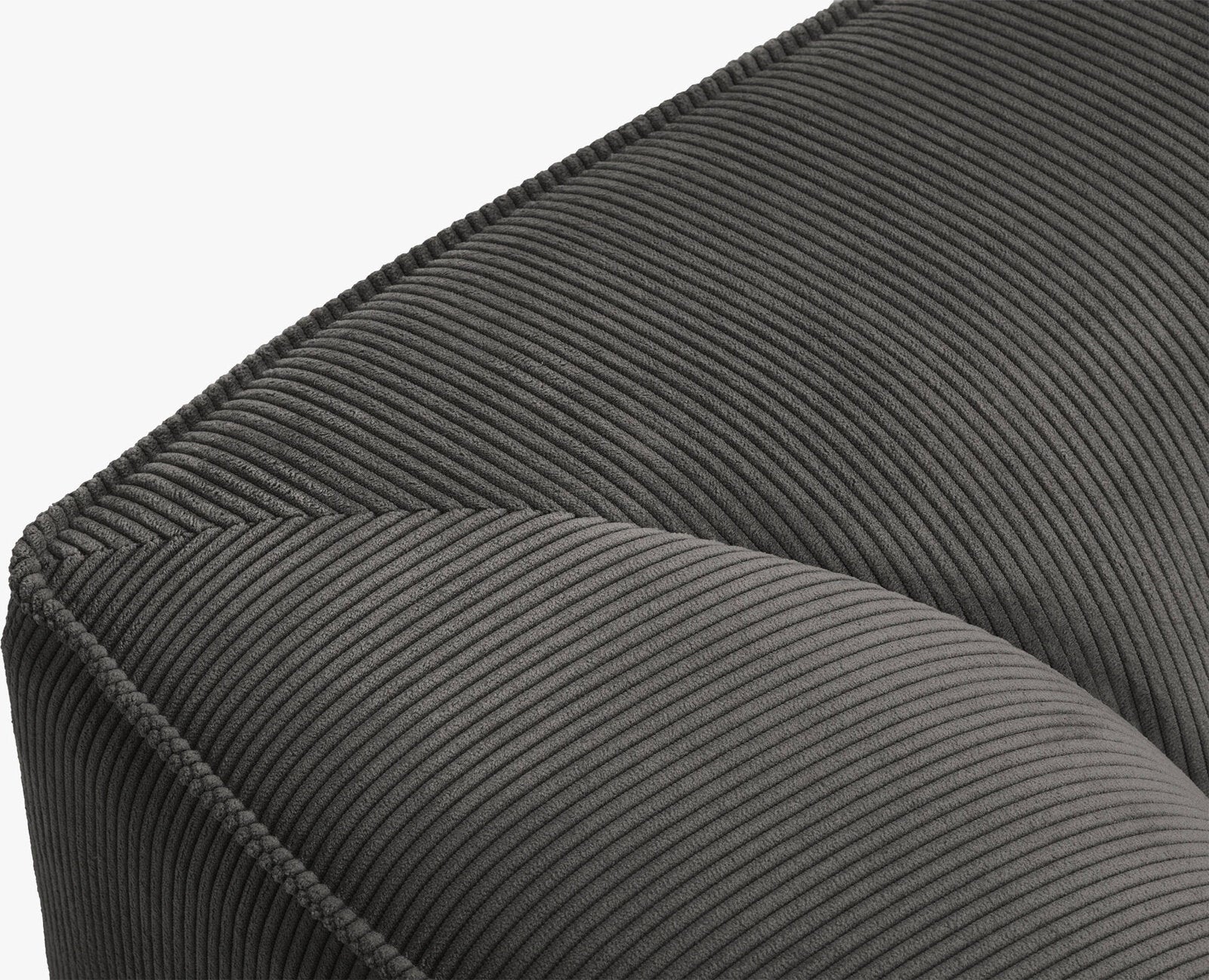 Micadoni Sofa Ruby 4-Sitzer Kord Scala Dunkelgrau
