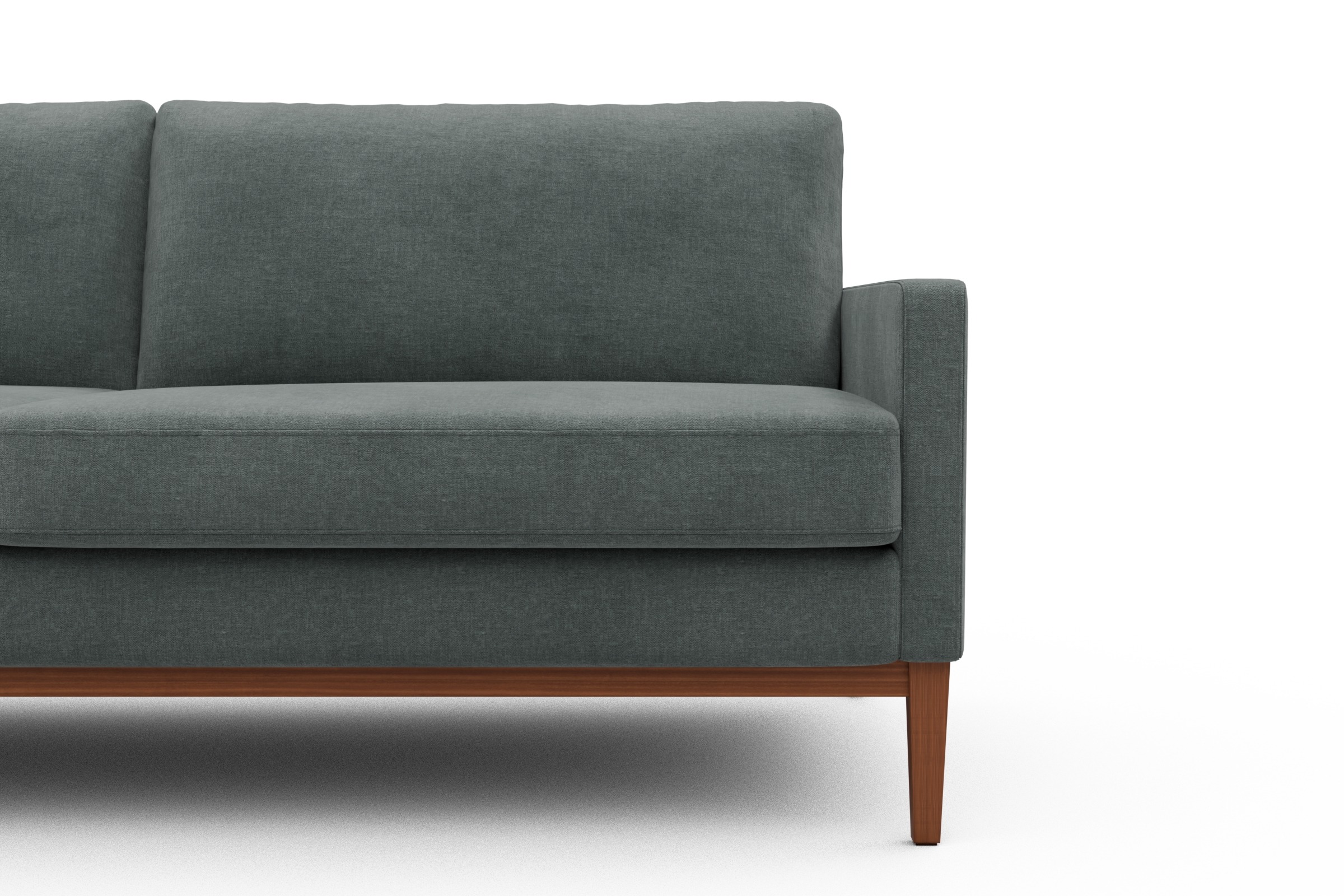 Sofa Bodo 2-Sitzer Smooth-Silver-Grey