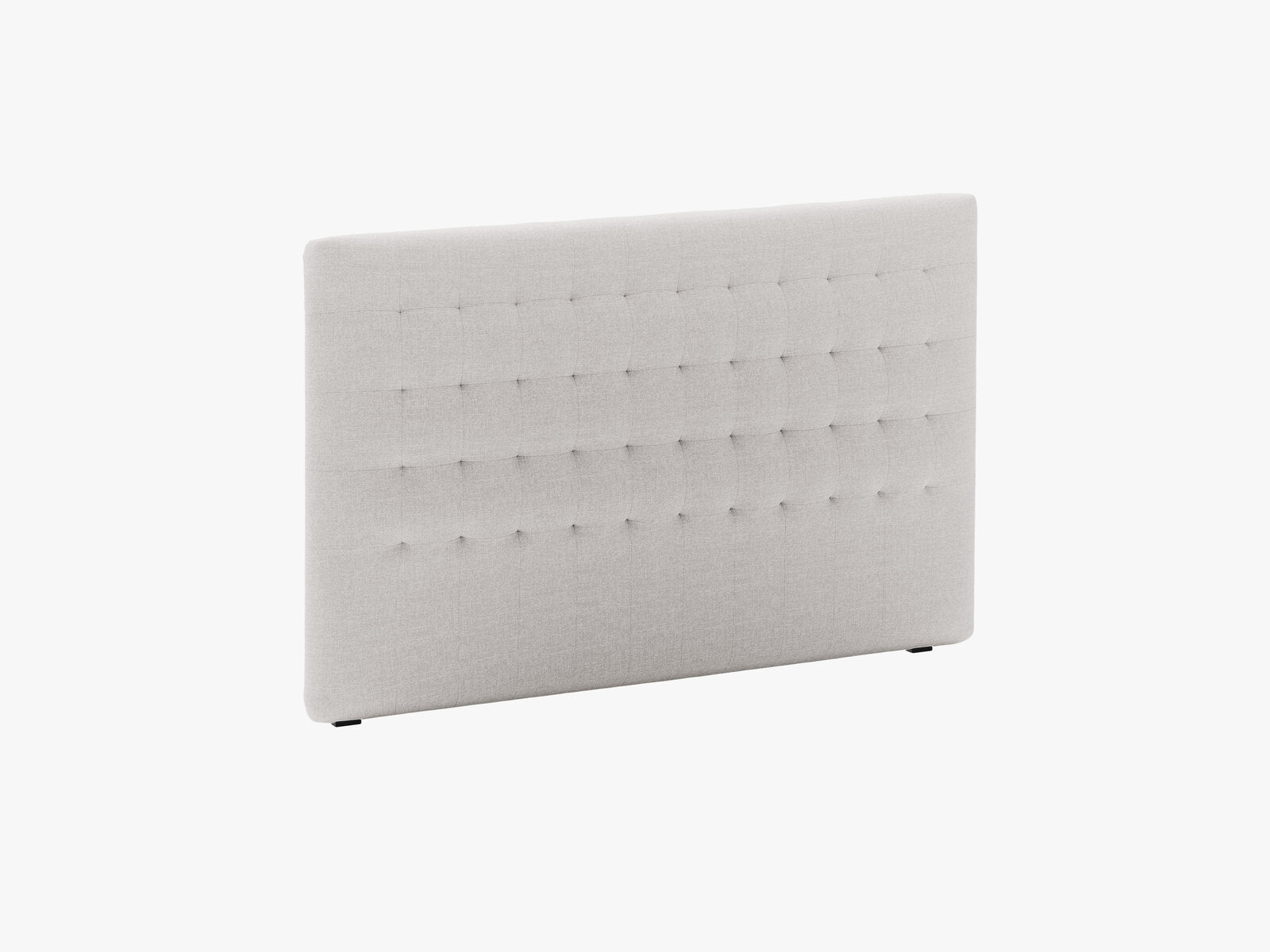 Micadoni Nova Samtiger Kopfteil 120 cm (H 95 cm) Strukturierter Stoff Liberty Hellgrau 160x95