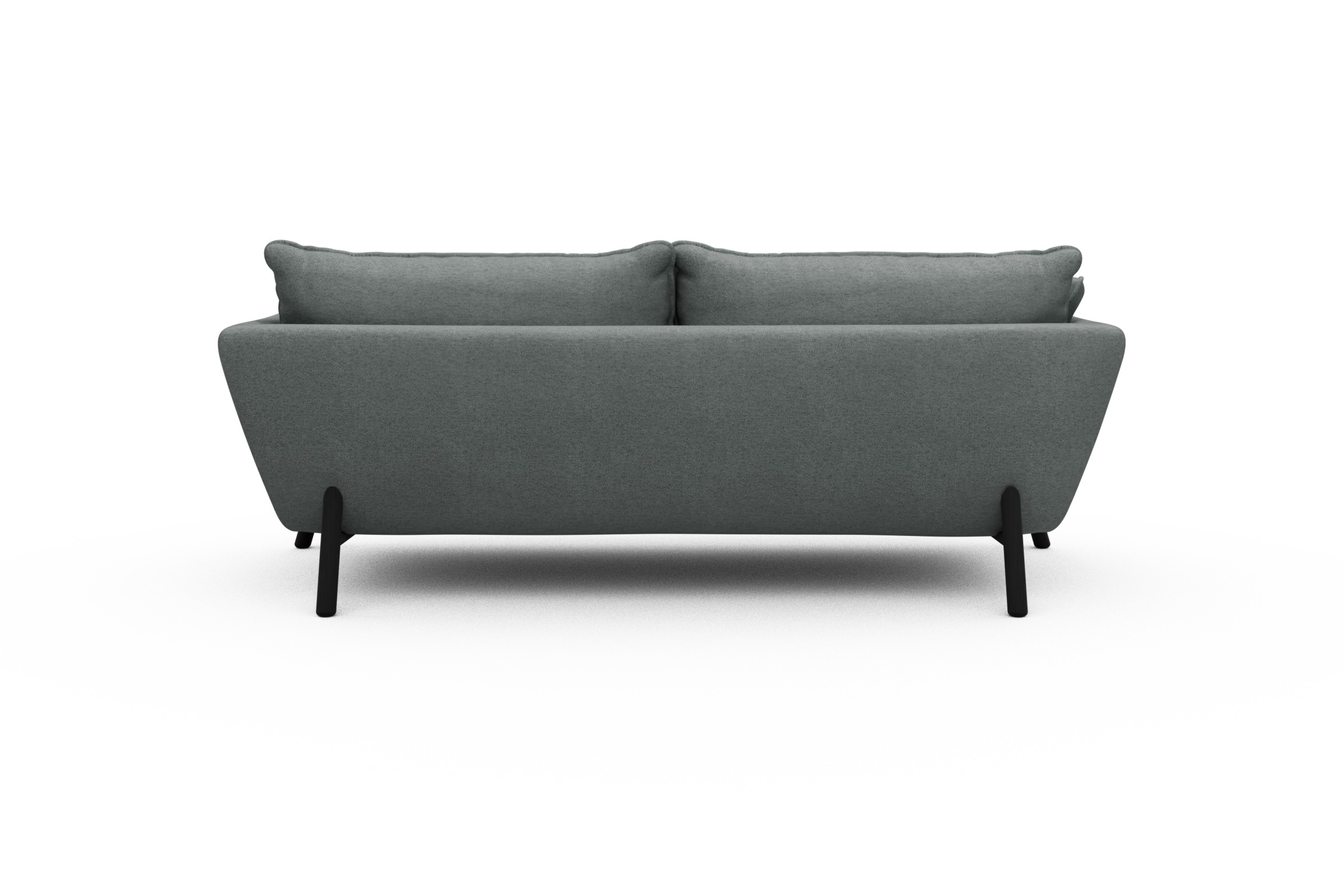 Sofa Emil PREMIUM 3-Sitzer Beinfarbe Eiche Schwarz Denari-Soft-Grey