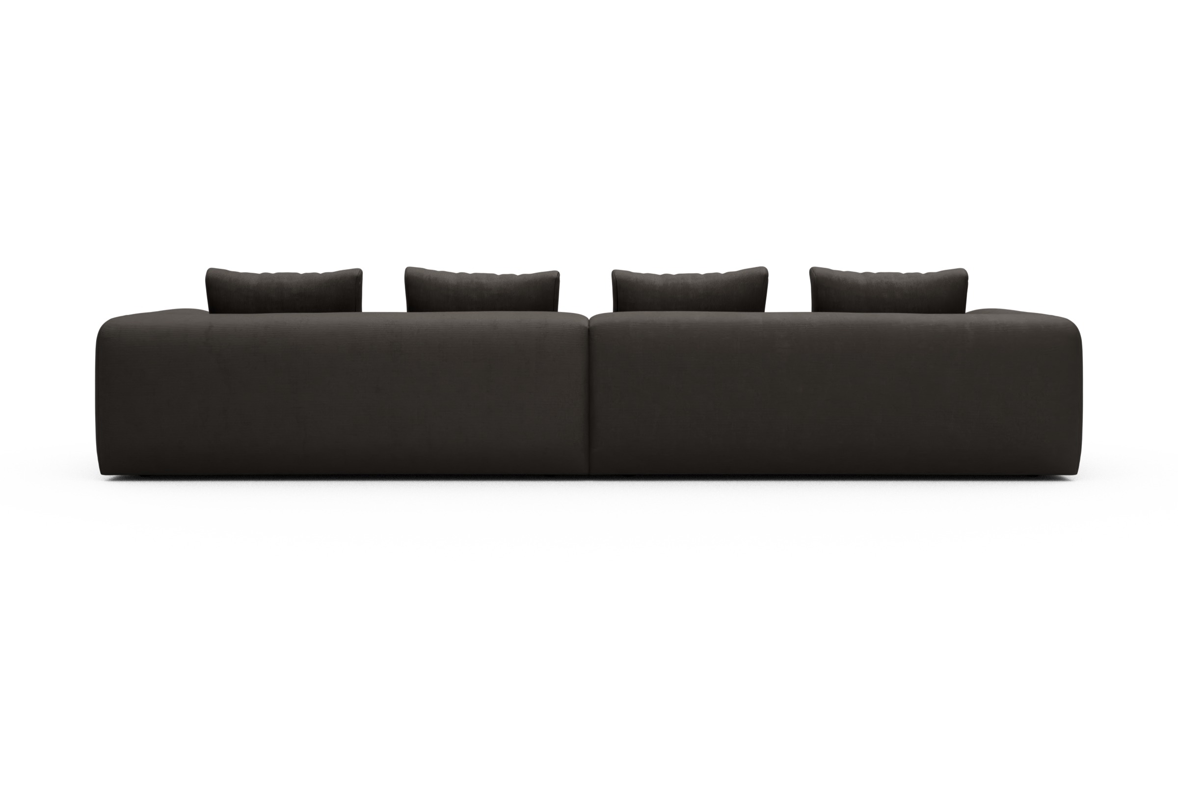 Sofa Modulares XXL Sofa Fred 5-Sitzer Cordufine-Taupe
