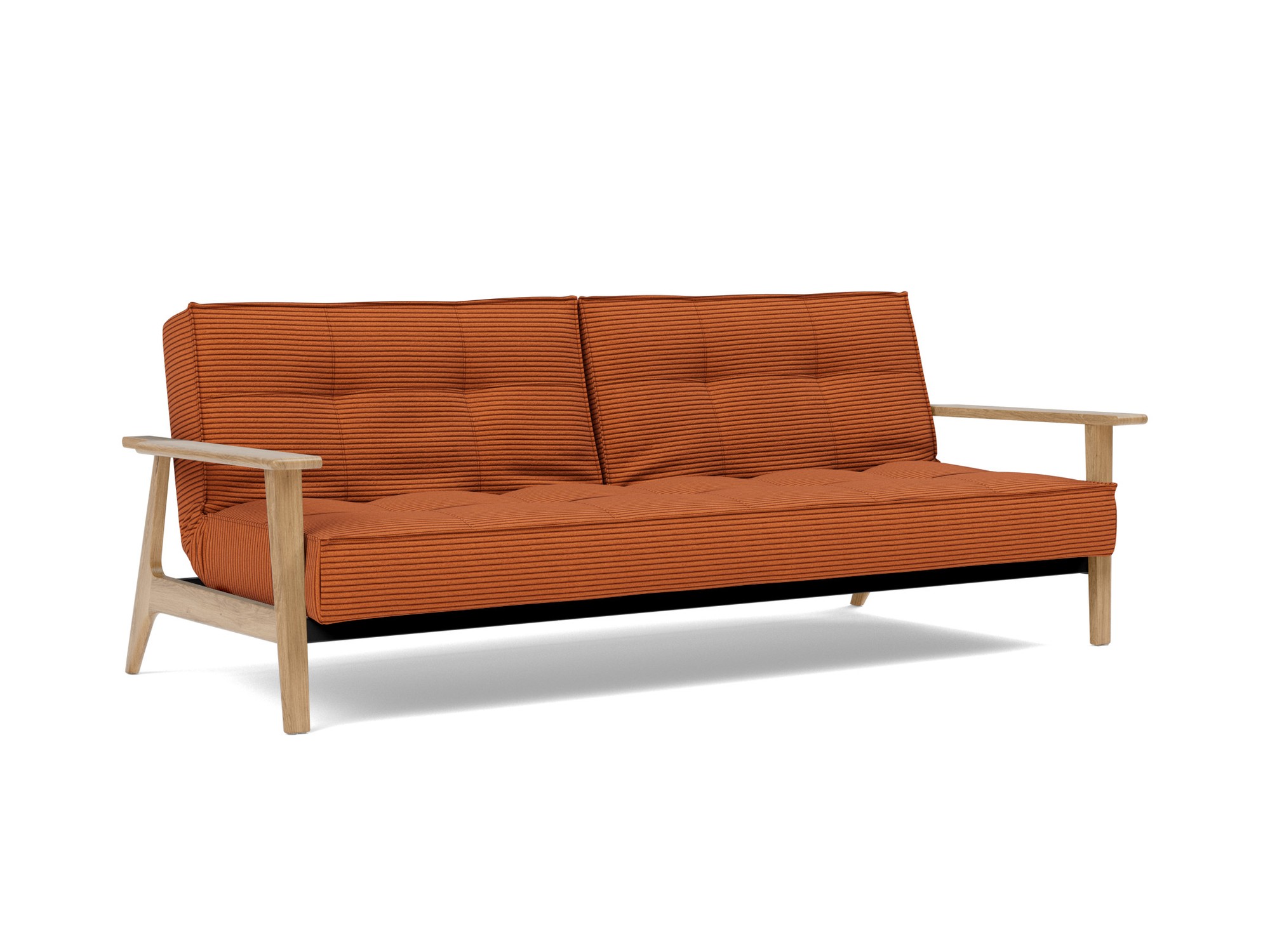 Schlafsofa Splitback Frej Kord Corduroy 595-Burnt-Orange