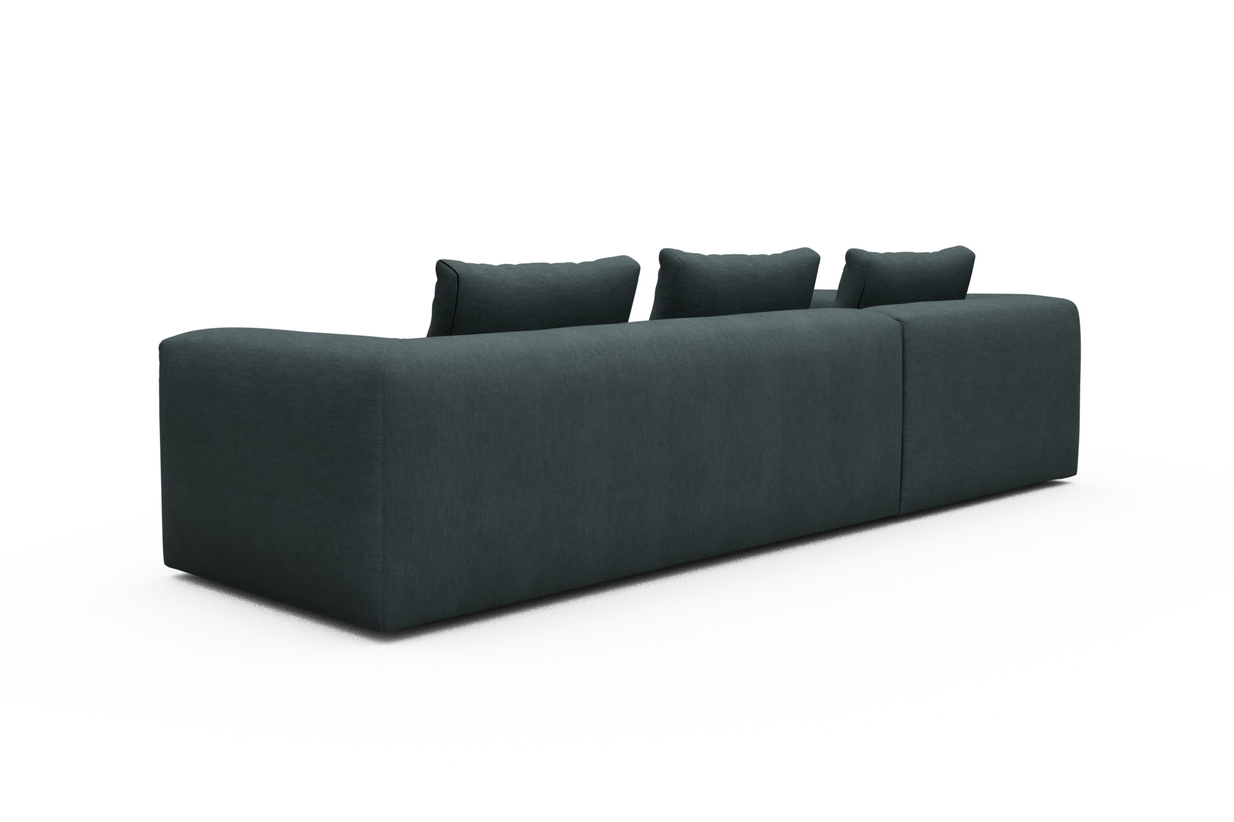Ecksofa Fred Relax-Ecke links mit 2,5-Sitzer Vivus-Blue