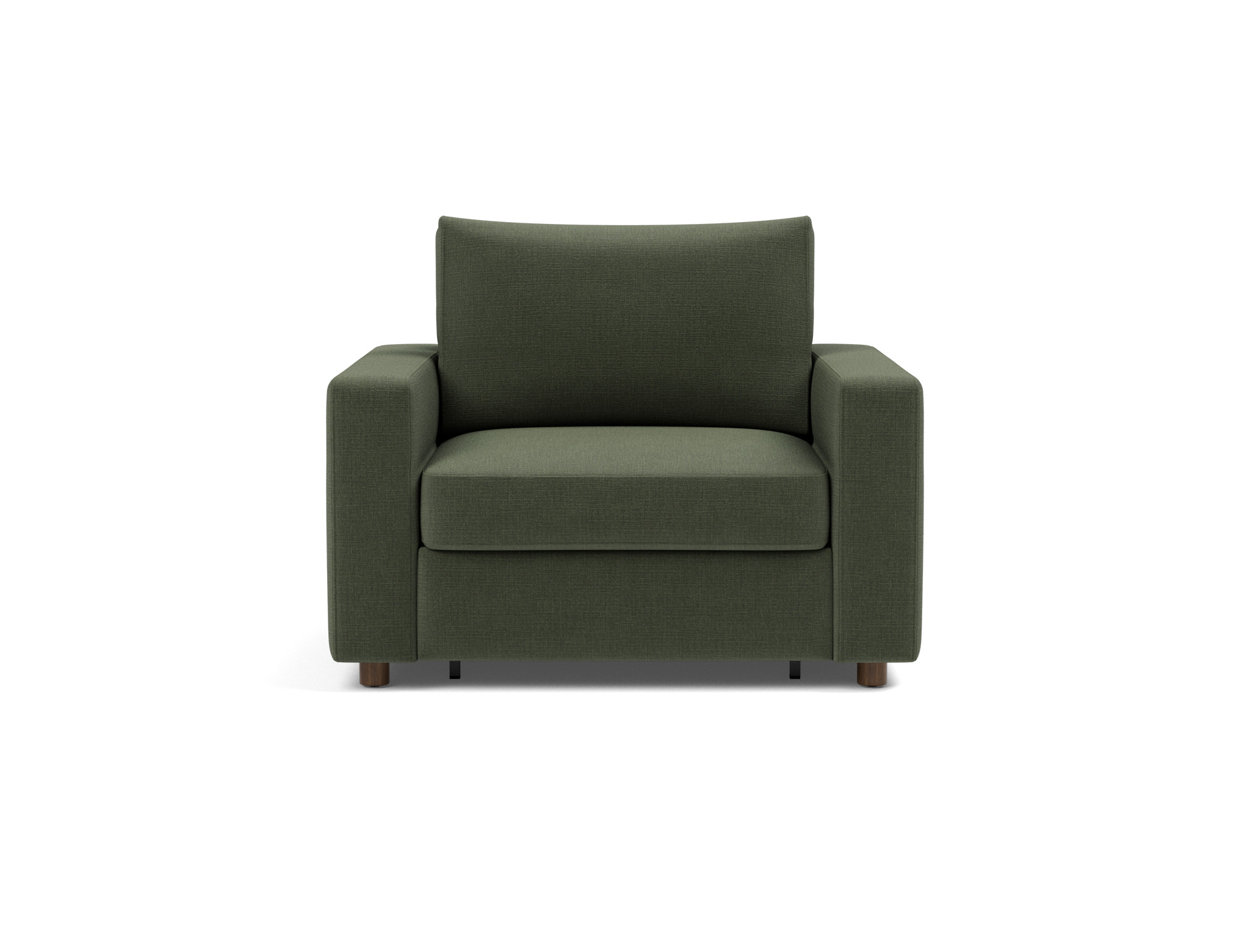Schlafsessel Neah mit Standard-Armlehnen Chenille Esina 413-Olive-Green