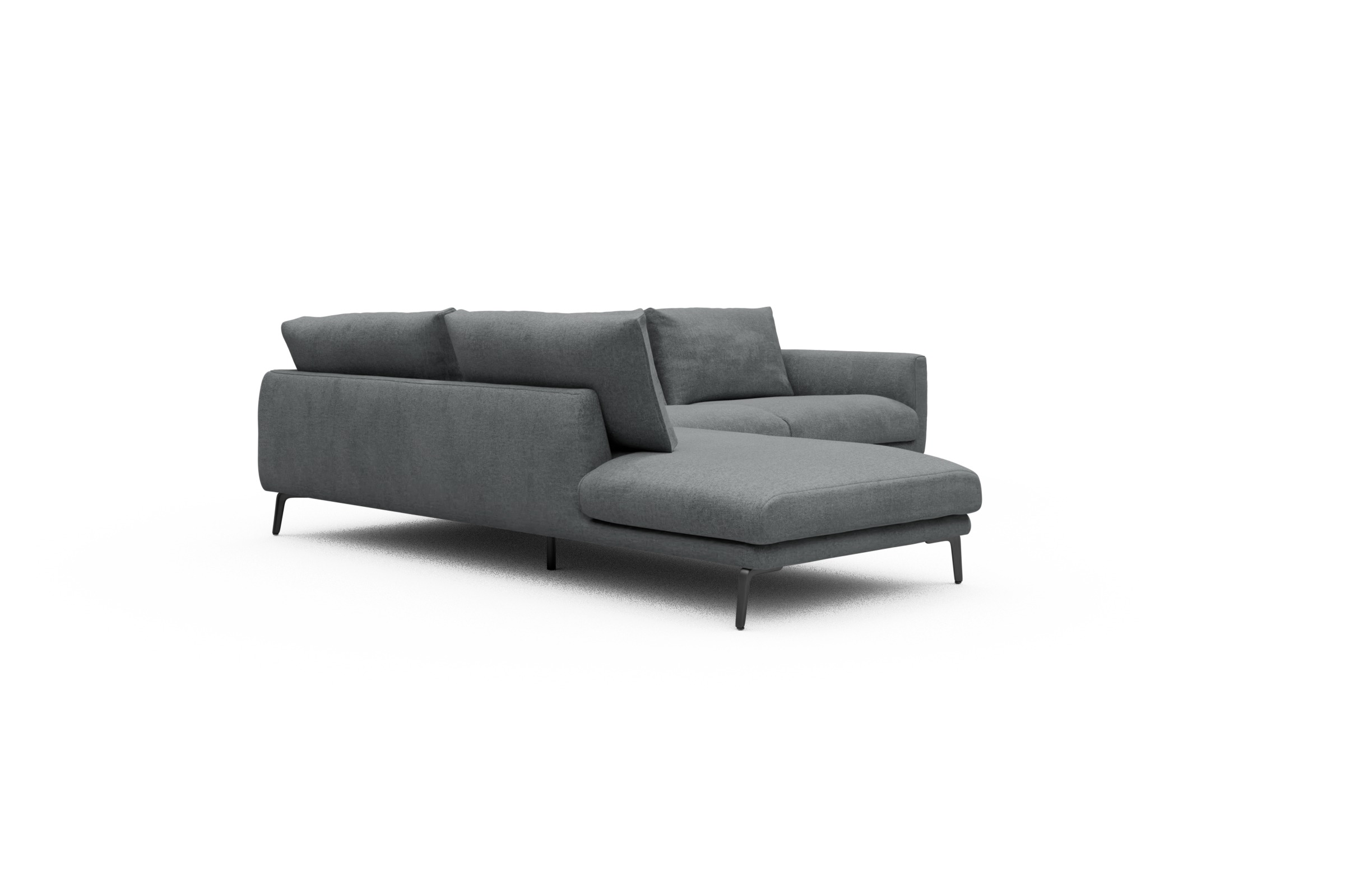 Ecksofa Karl Relax-Ecke links mit 2,5-Sitzer Casone-Gravel-Grey