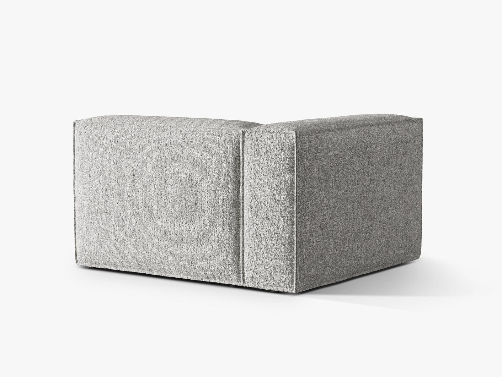 Micadoni Eckmodul Groß Nuria 1-Sitzer Links Boucle Silber