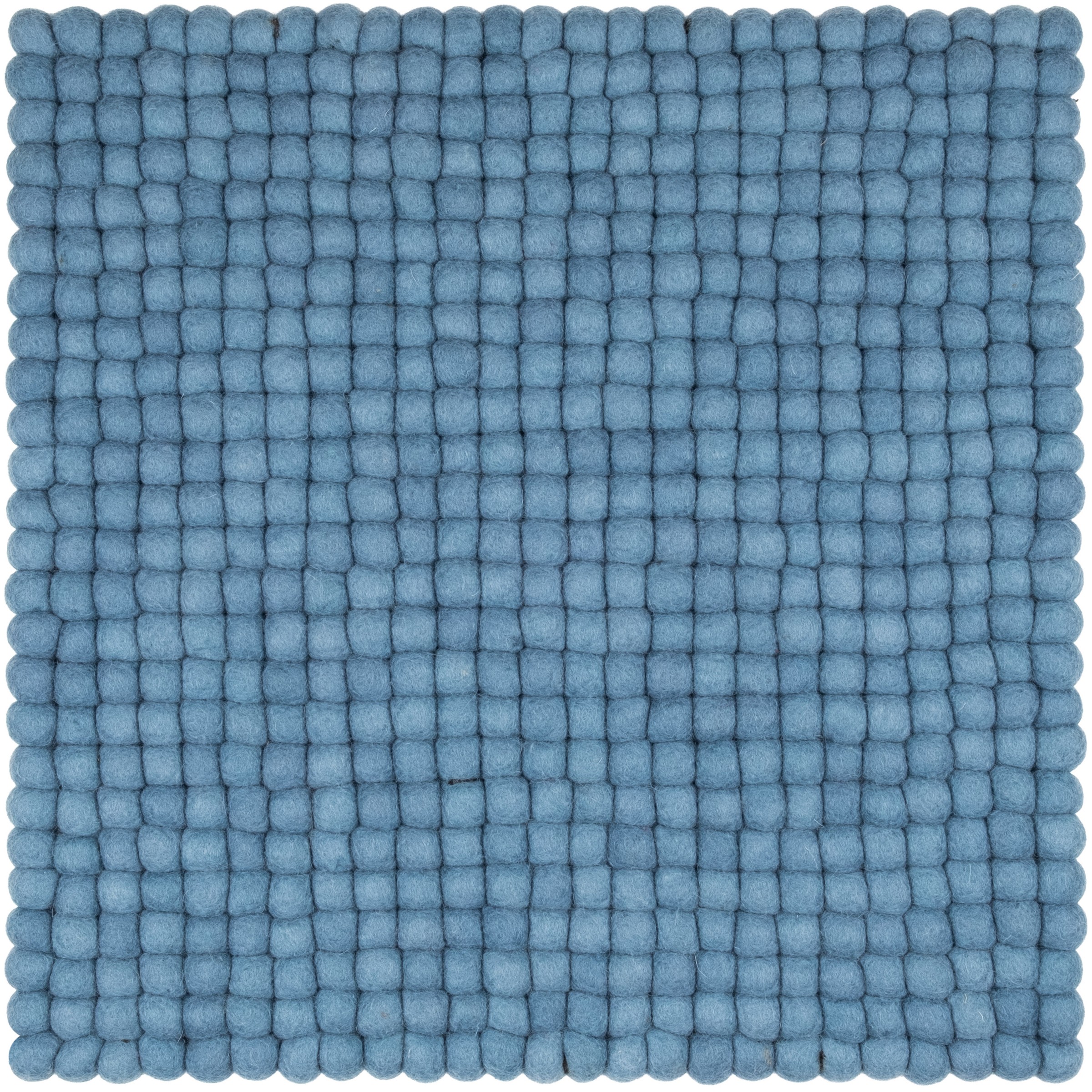myfelt Nilo Filzkugel-Sitzauflage Blau 36 x 36 cm
