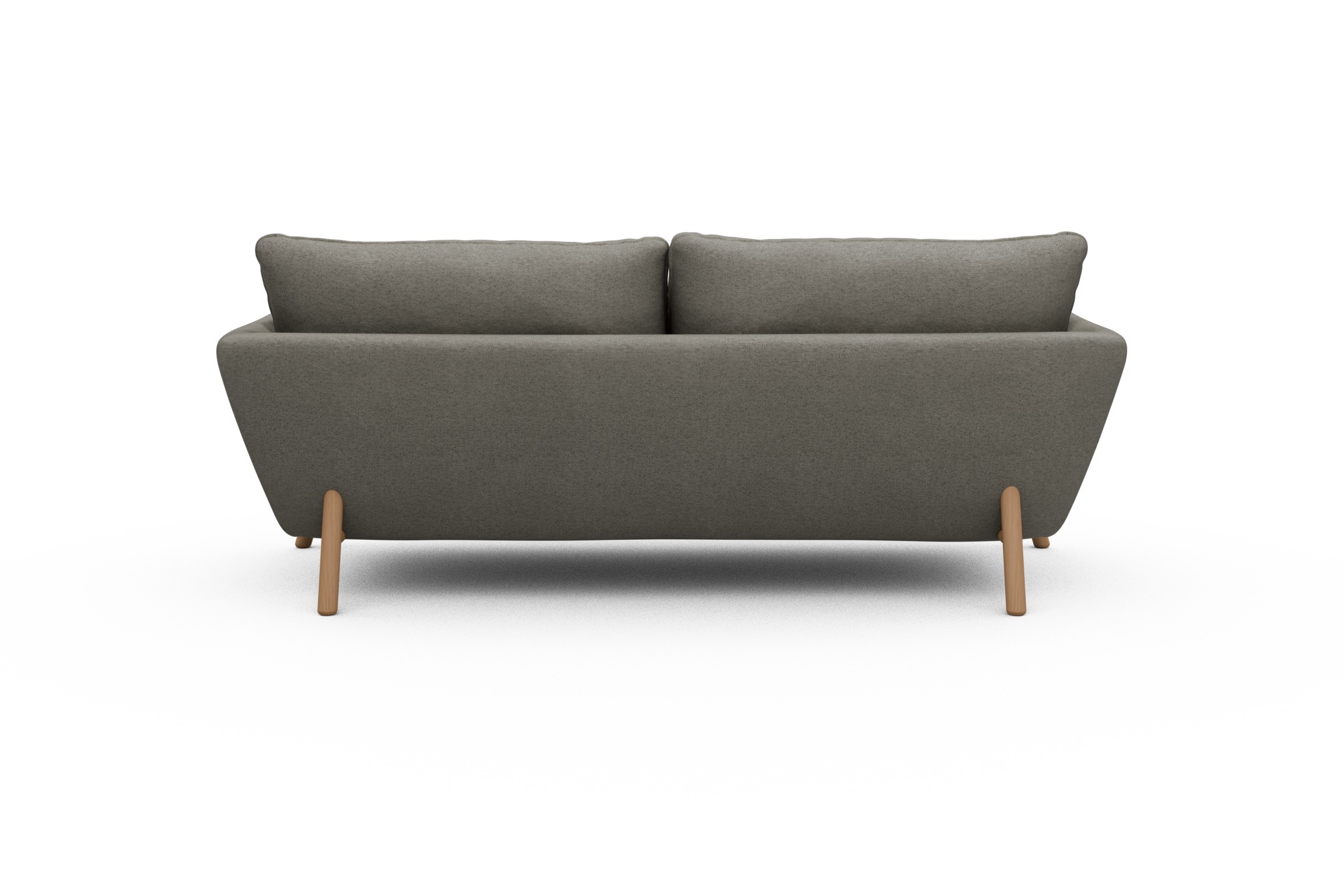 Sofa Emil 3-Sitzer Beinfarbe Eiche Natur Denari-Warm-Grey