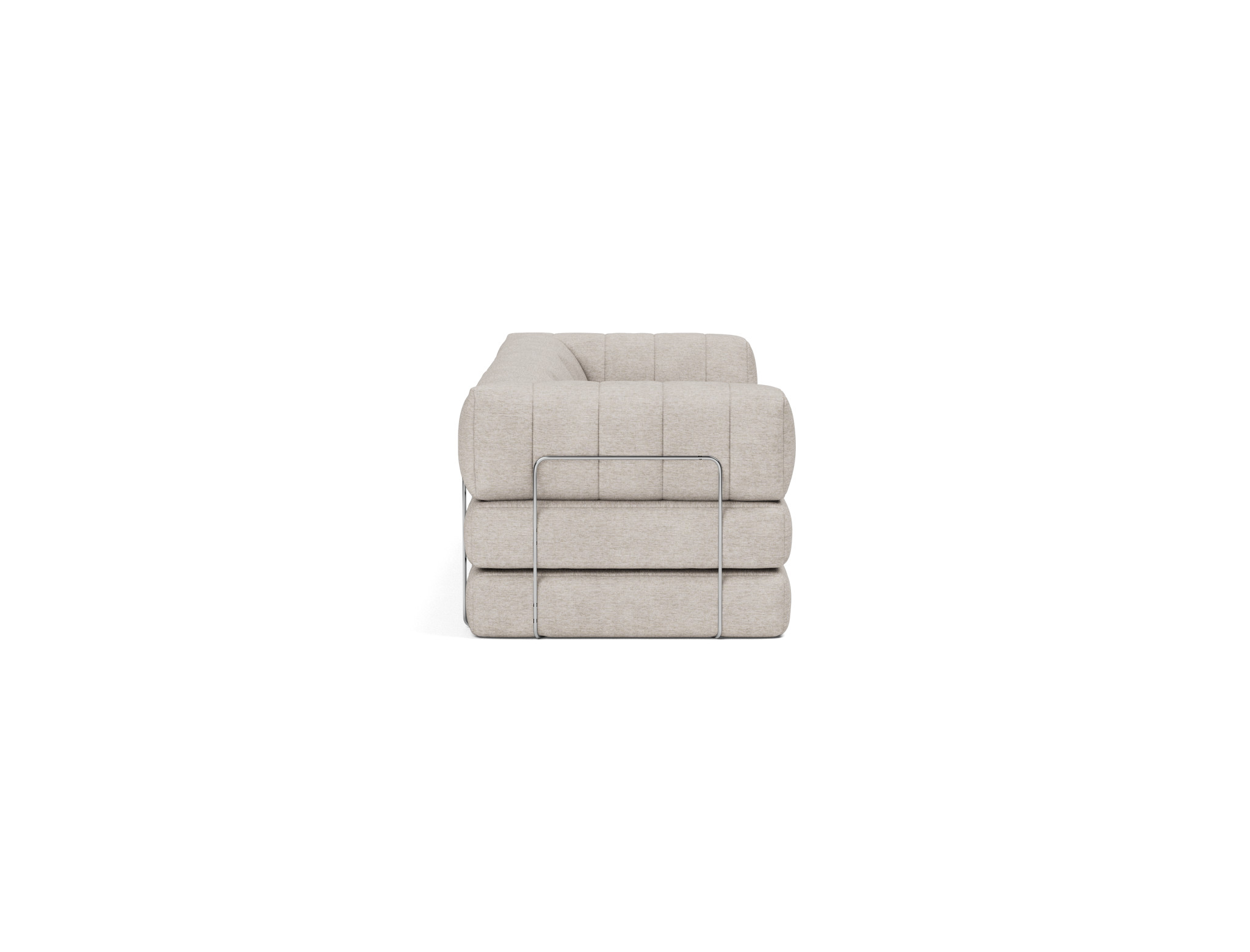 Schlafsofa CozyPad Grand mit Armlehnen Chenille Yuveno 471-Sand