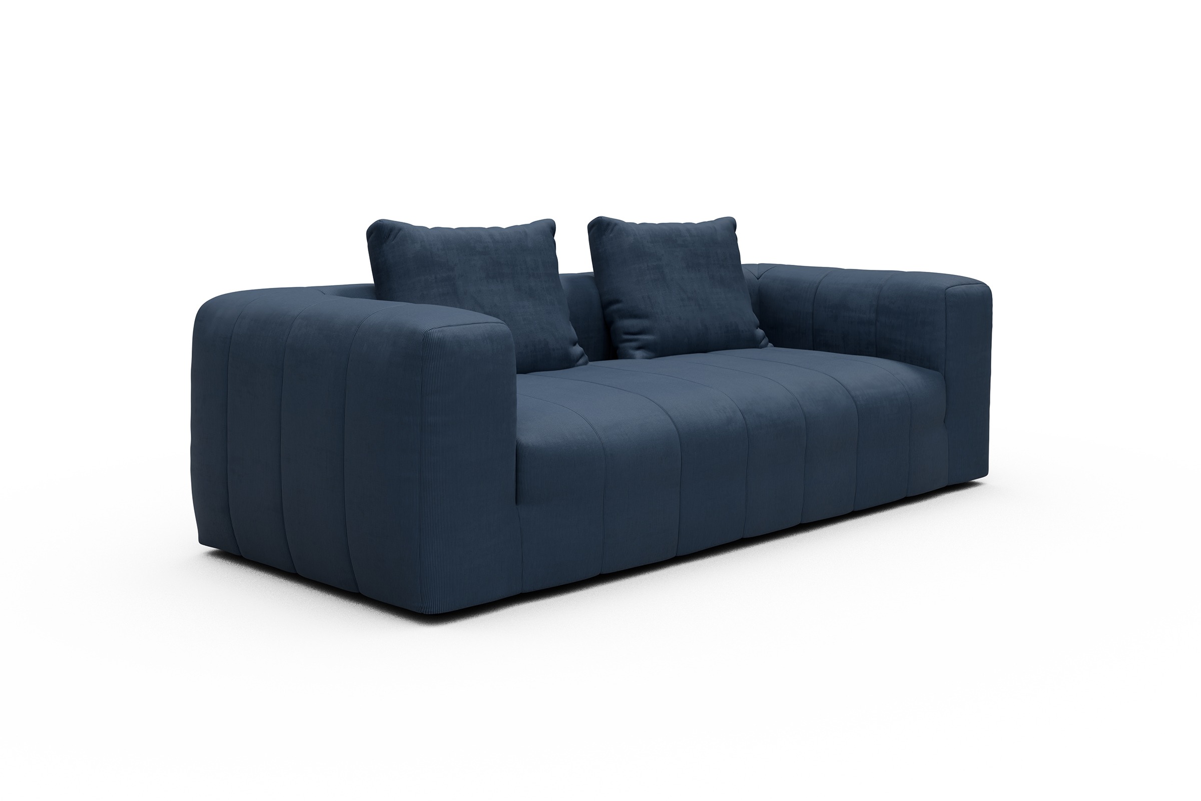 Sofa Hugo 3-Sitzer Cordufine-Royal-Blue