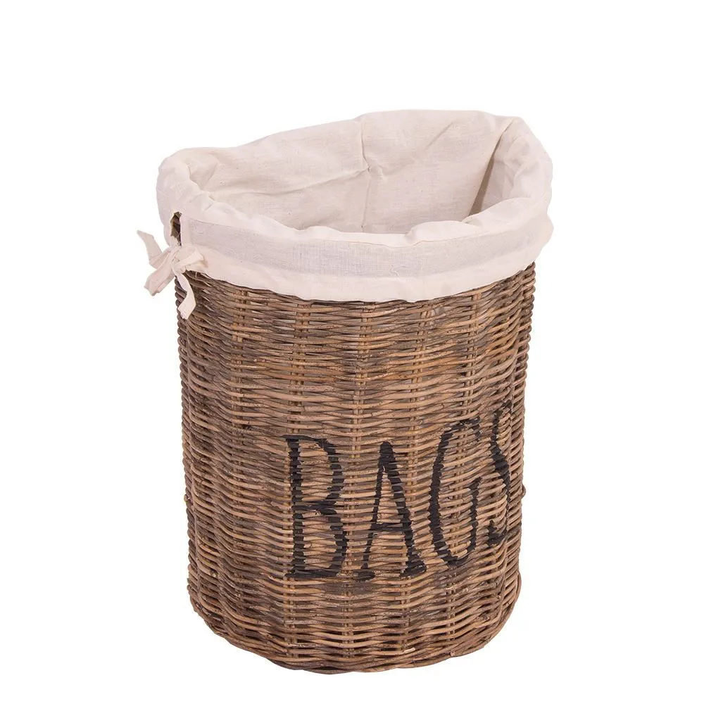 Moebelfaktor Aufbewahrungskorb Bags mit Stoffbeutel und Schriftzug