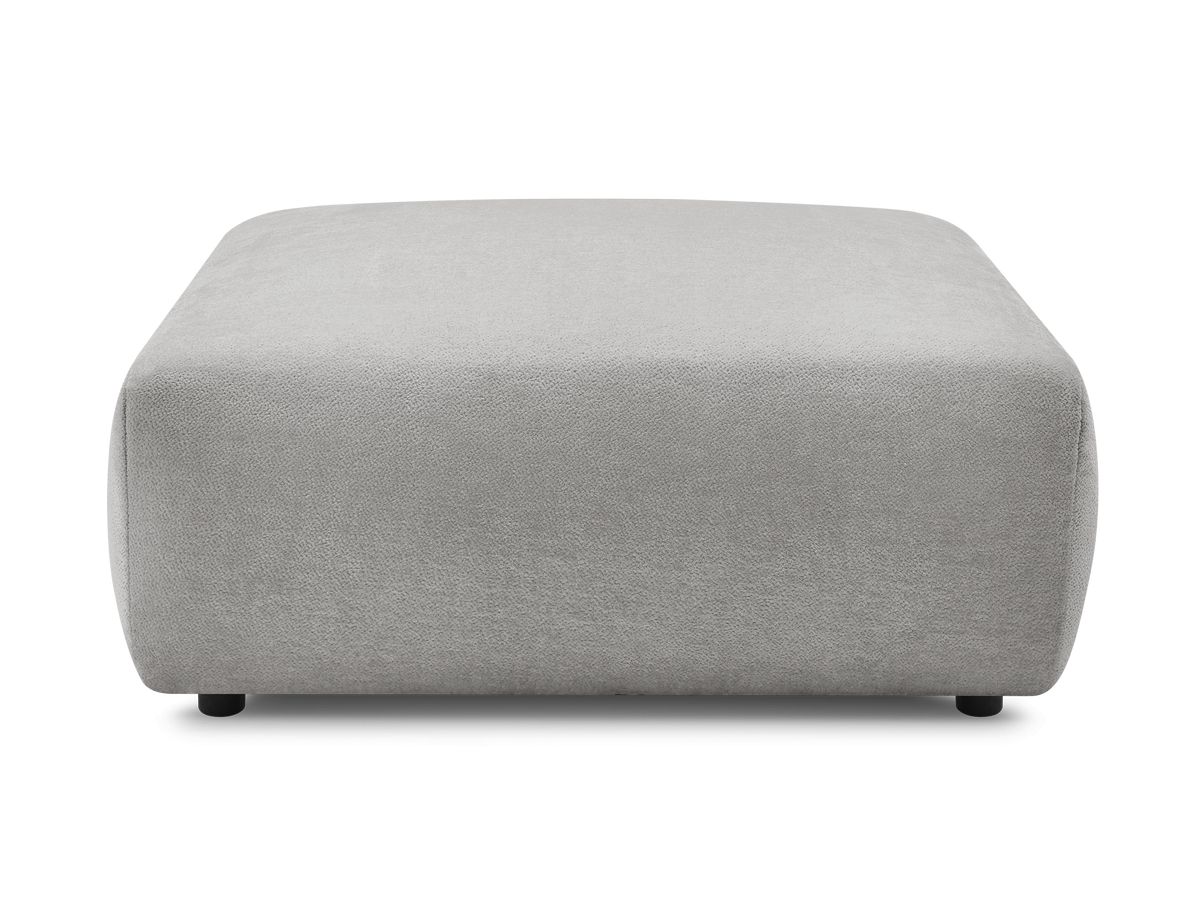 Bobochic Lucien Pouf Stoff Hellgrau