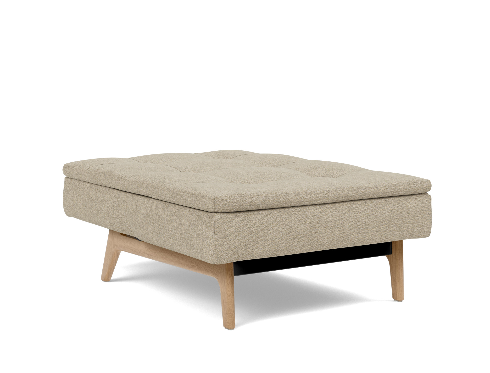 Sessel Dublexo Strukturierter Stoff Taura 356-Sand Beine Eiche