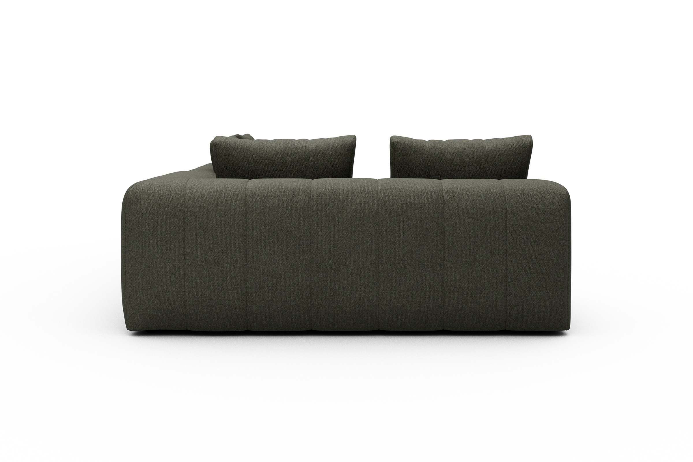 Ecksofa Hugo 2x 2,5-Sitzer Armlehne rechts Sama-Winter-Moss