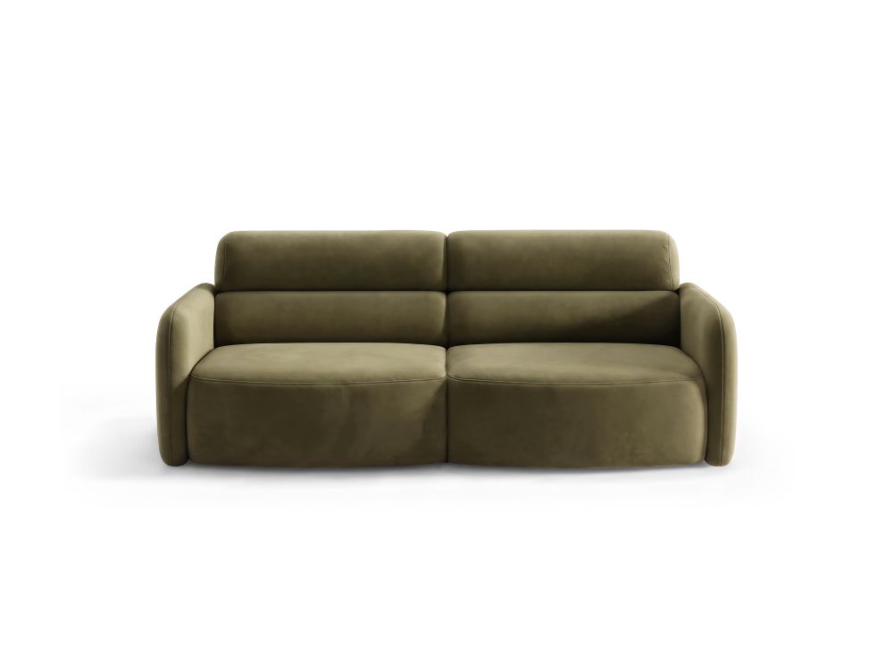 Cosmopolitan Design Sofa Malmo 3-Sitzer Samt Bluvel Grün